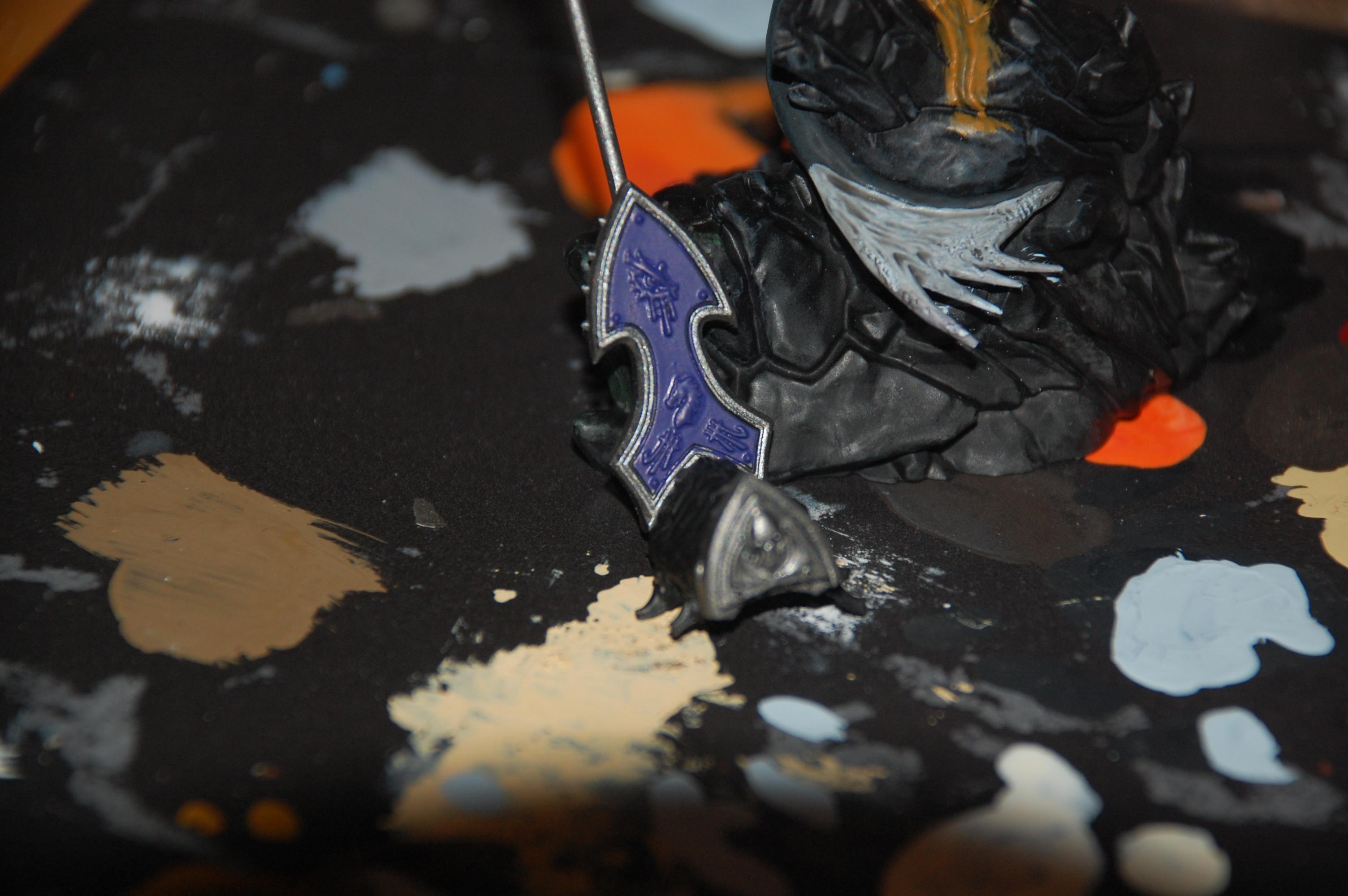 Work on the seat of the rider