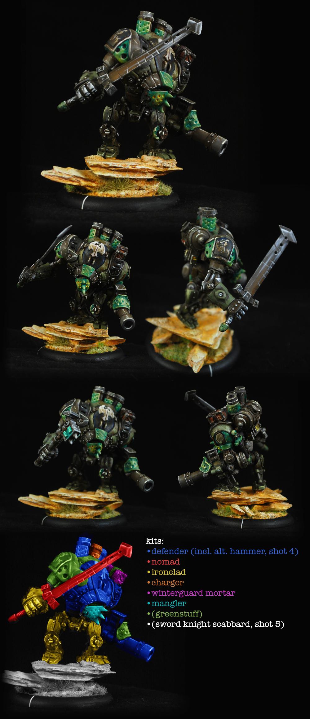 Conversion, Diagram, Greenstuff, Magnetization, Magnus The Red, Non-Metallic Metal, Robot, Sculpting, Steampunk, Warjack, Warmachine