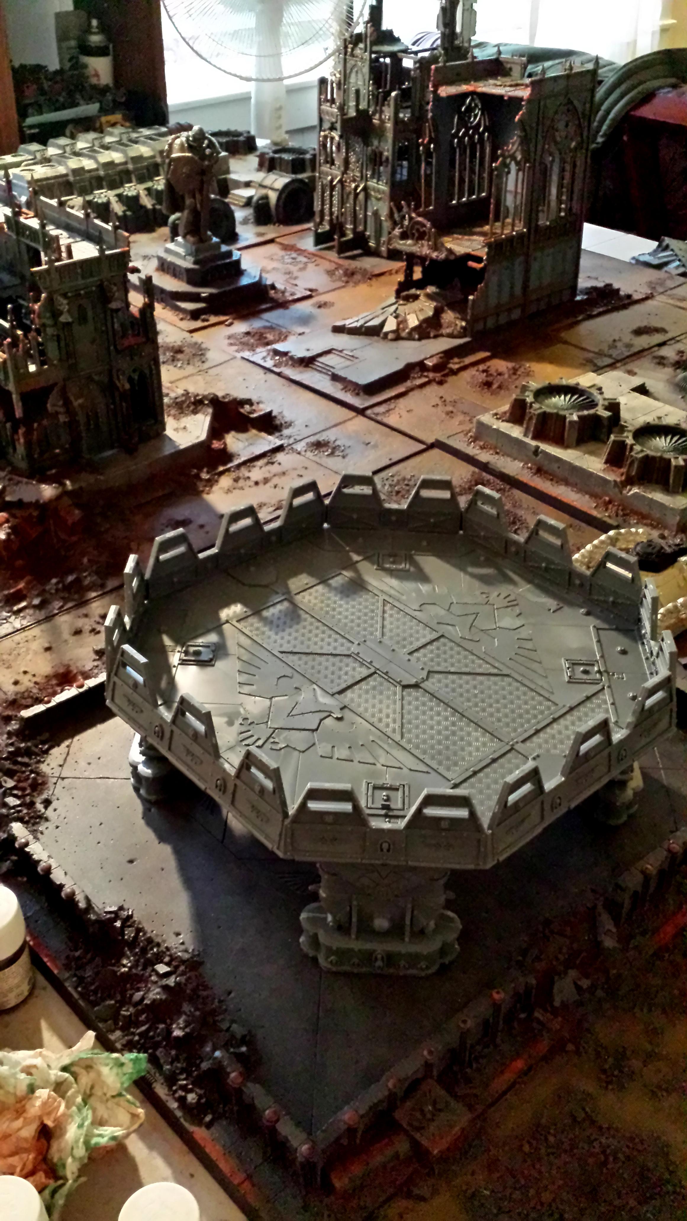 Cities Of Death, Forge World, Forgeworld City, Forgeworld Industrial Sector, Kill Team Terrain, Skysheild Landing Pad, Terrain, Warhammer 40,000
