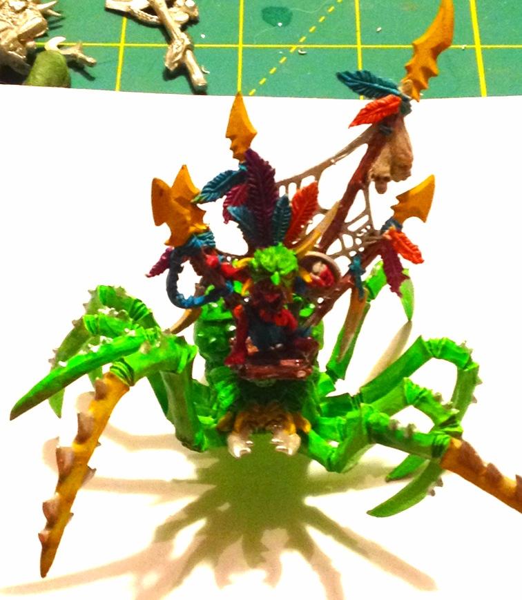 Goblin big boss assembled and ready for touch ups