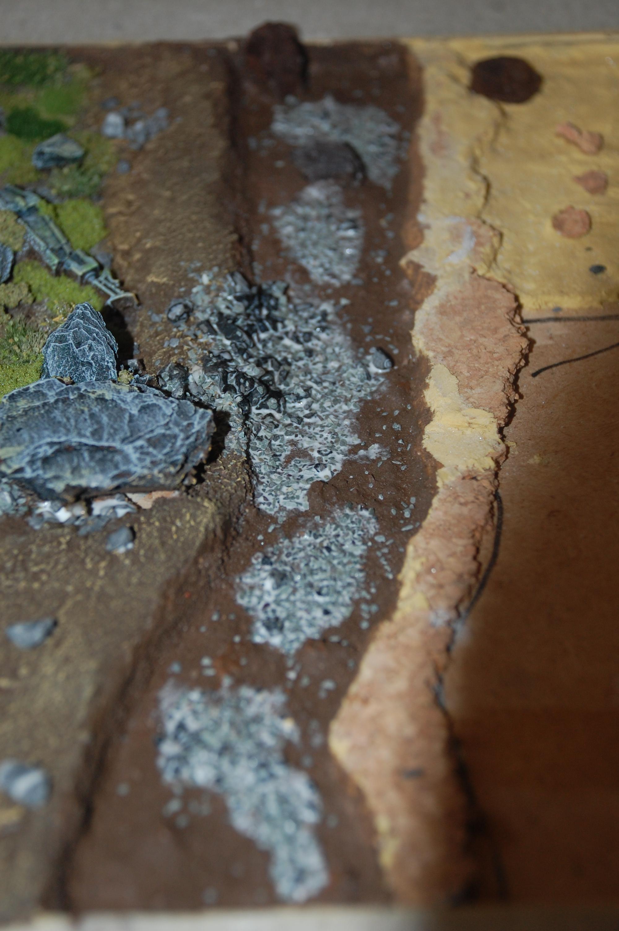 More work on the riverbed