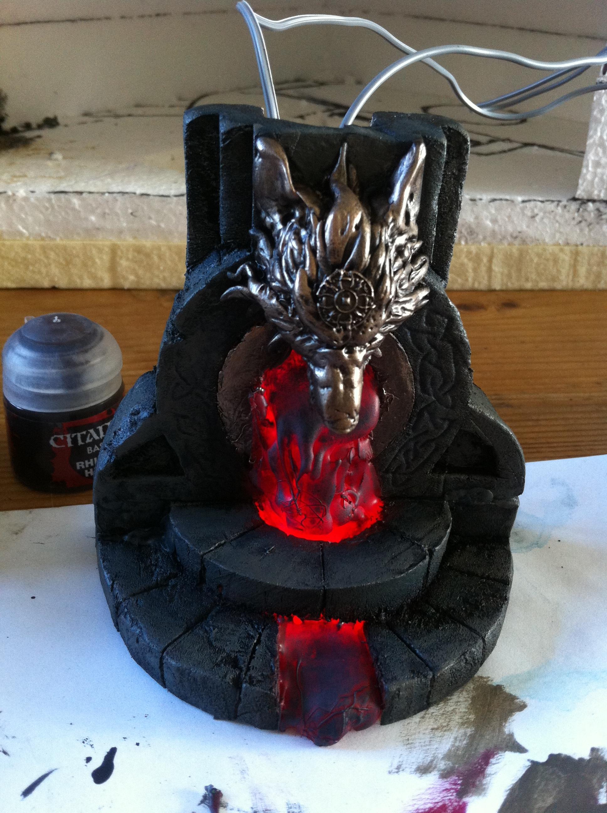 Battle, Board, Fortress, Space, Temple, Terrain, Wolves, Work In Progress