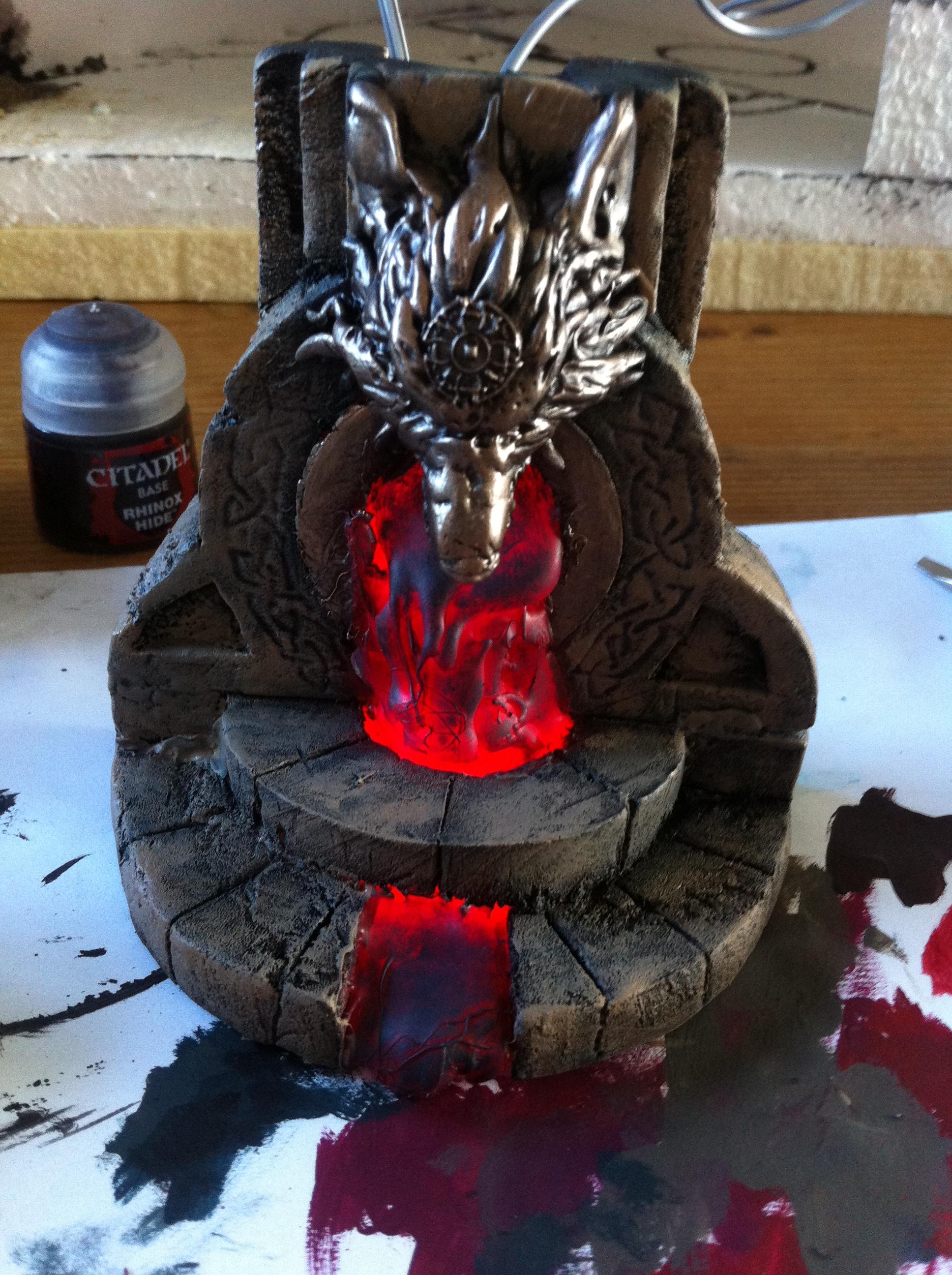 Battle, Board, Fortress, Space, Temple, Terrain, Wolves, Work In Progress