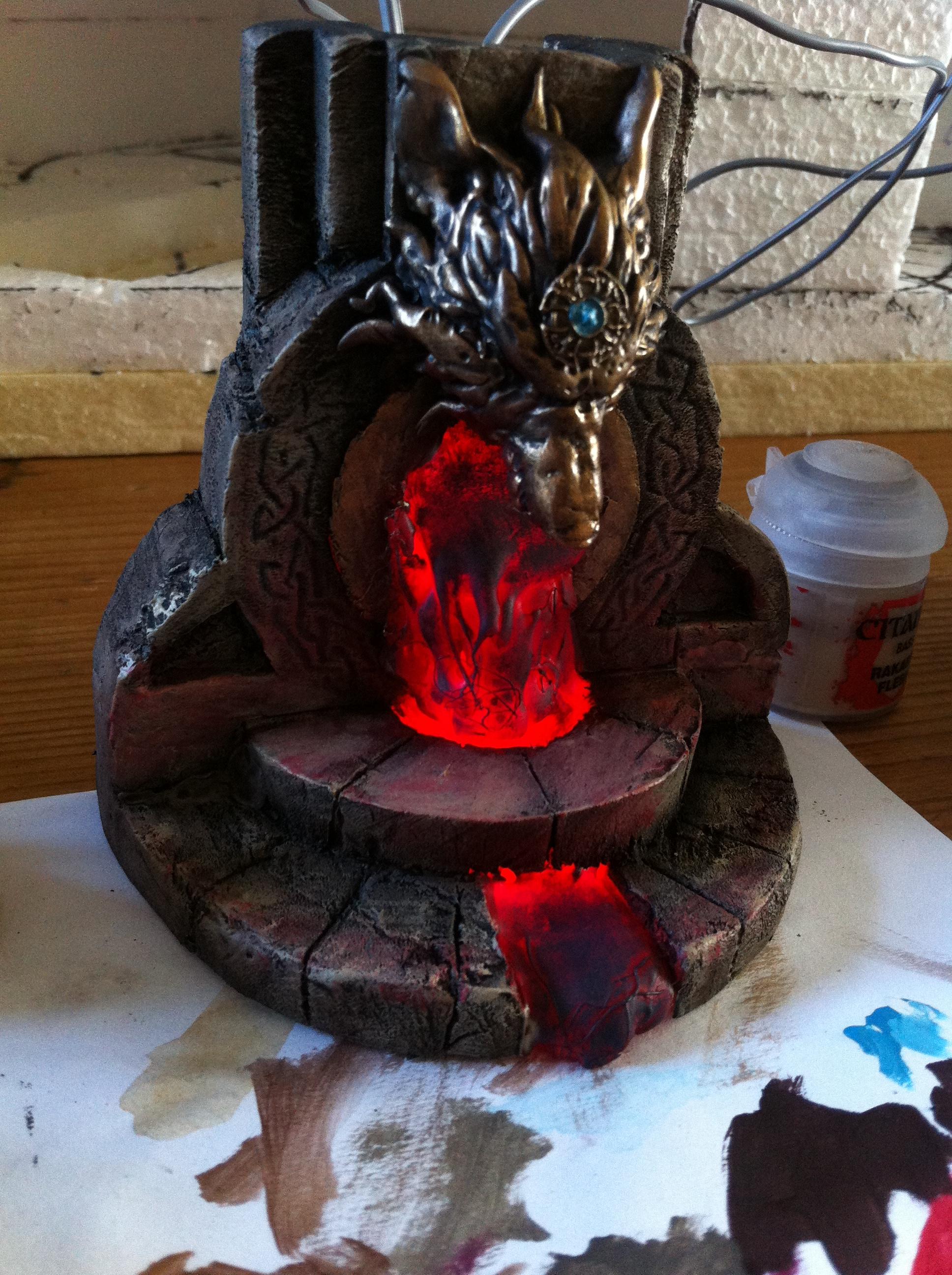 Battle, Board, Fortress, Space, Temple, Terrain, Wolves, Work In Progress