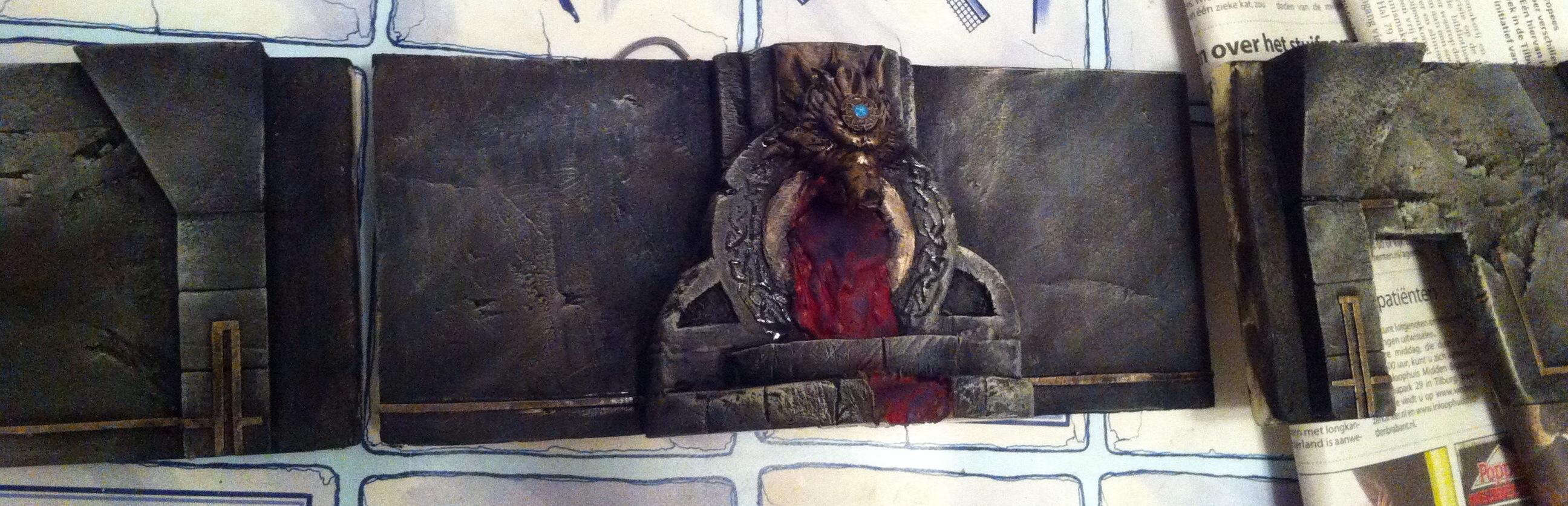 Battle, Board, Fortress, Space, Temple, Terrain, Wolves, Work In Progress