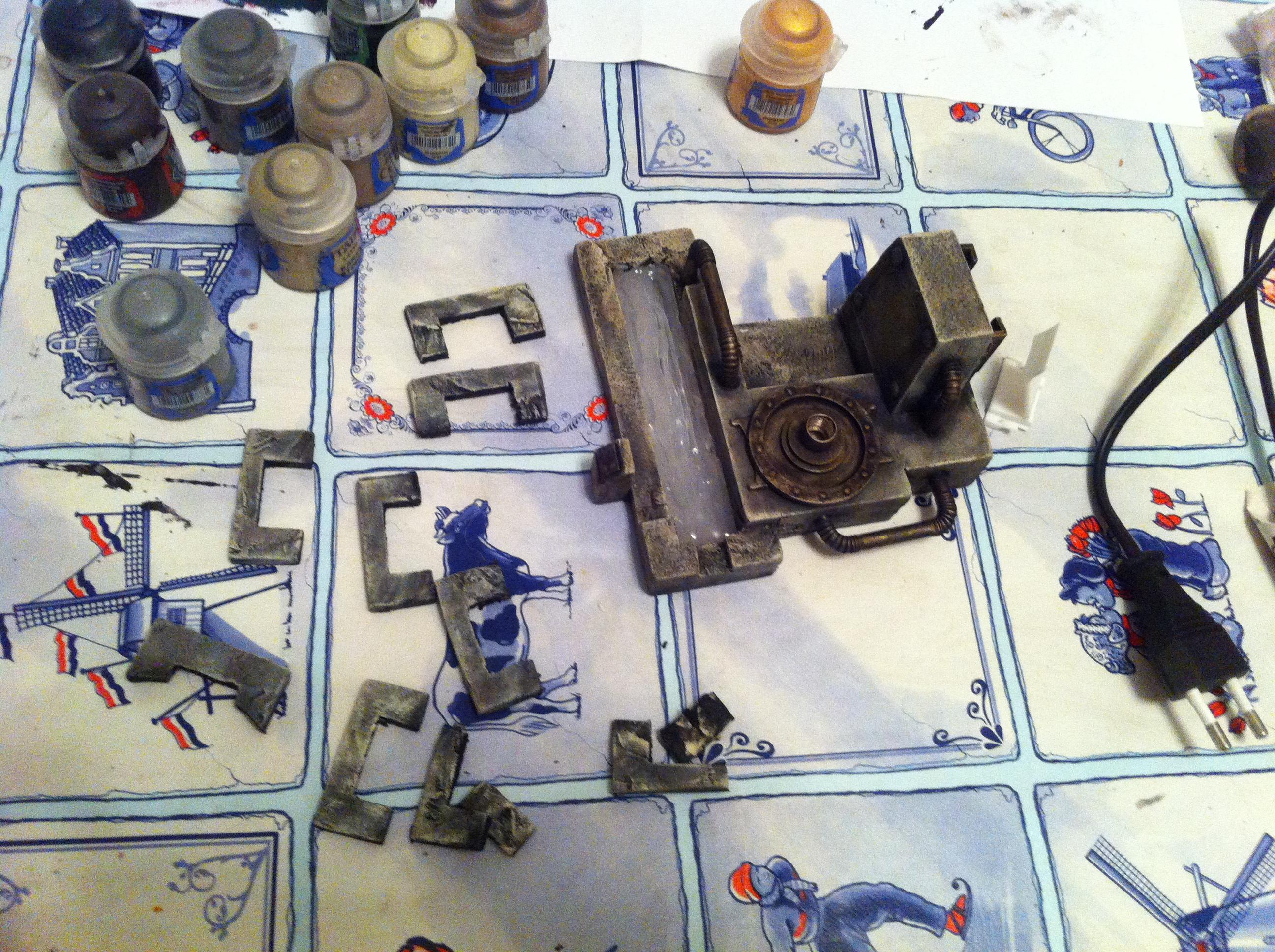 Battle, Board, Fortress, Space, Temple, Terrain, Wolves, Work In Progress