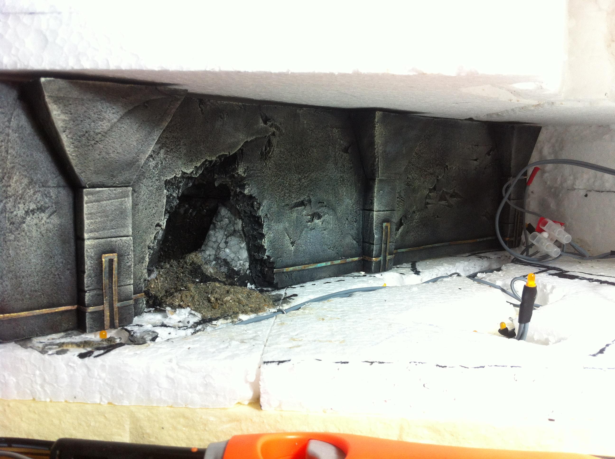 Battle, Board, Fortress, Space, Temple, Terrain, Wolves, Work In Progress