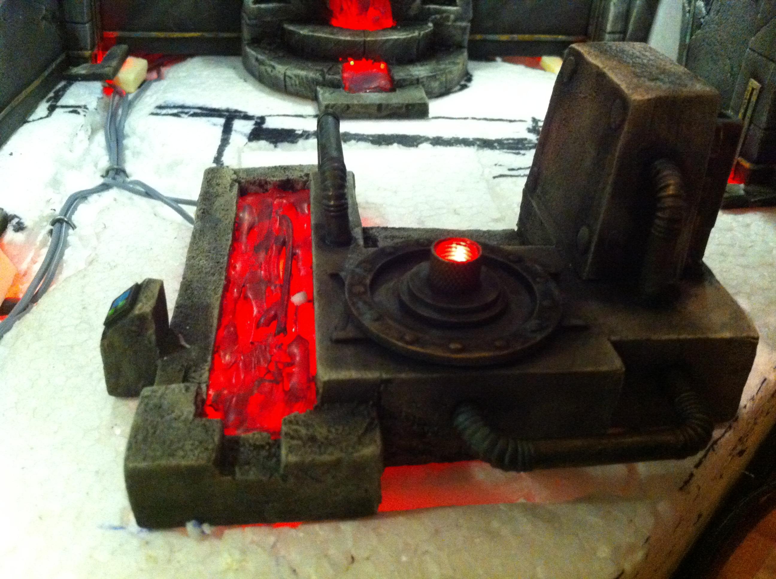 Battle, Board, Fortress, Space, Temple, Terrain, Wolves, Work In Progress