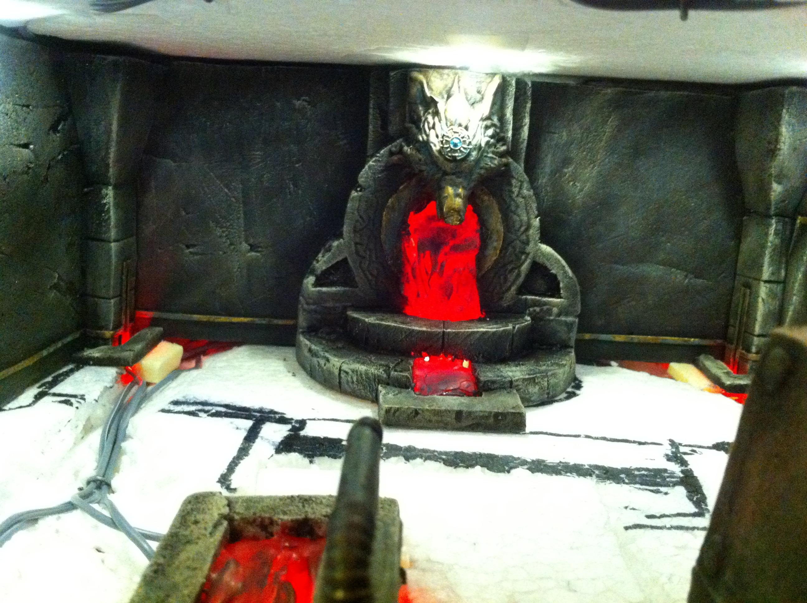 Battle, Board, Fortress, Space, Temple, Terrain, Wolves, Work In Progress