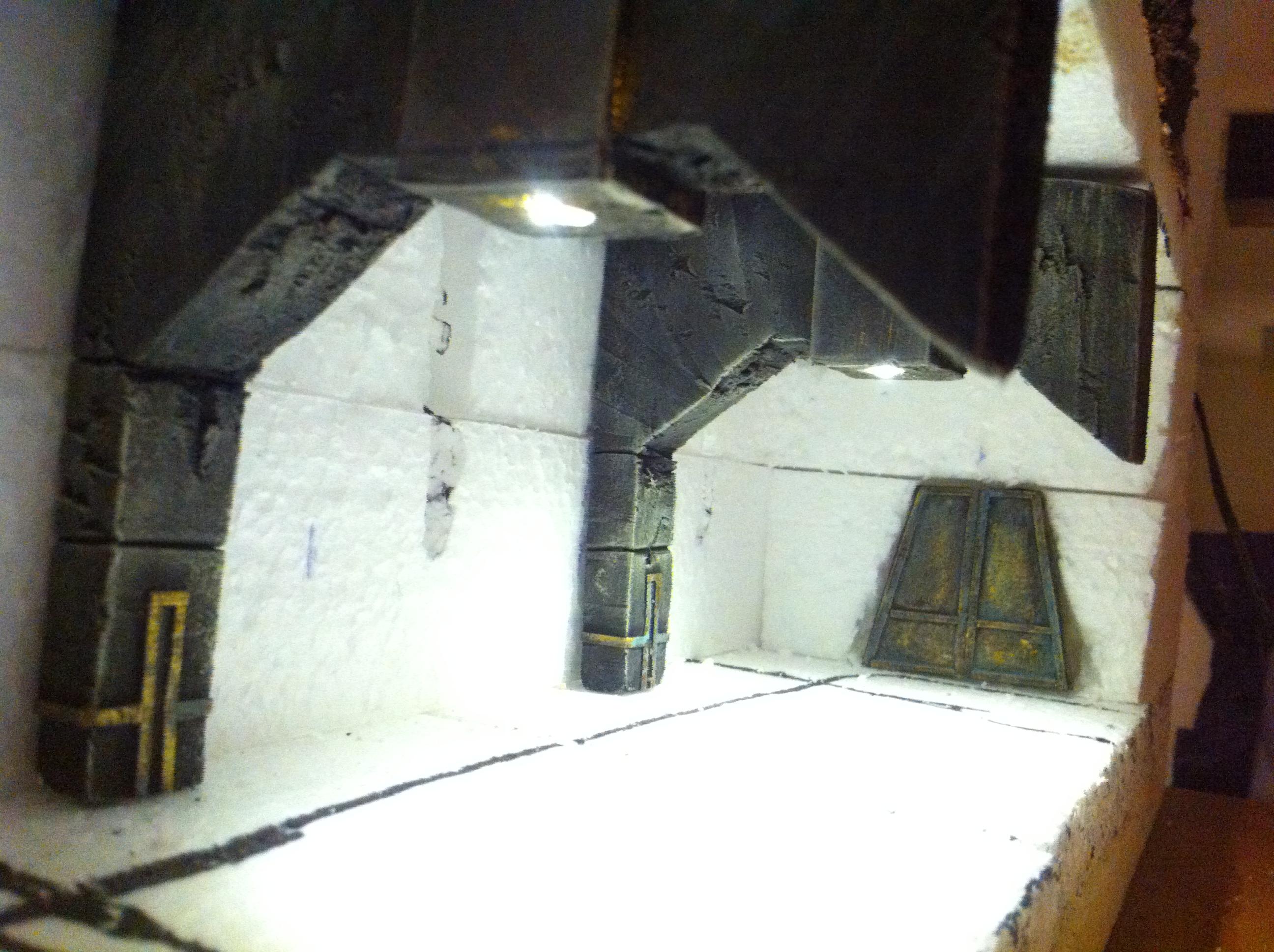 Battle, Board, Fortress, Space, Temple, Terrain, Wolves, Work In Progress