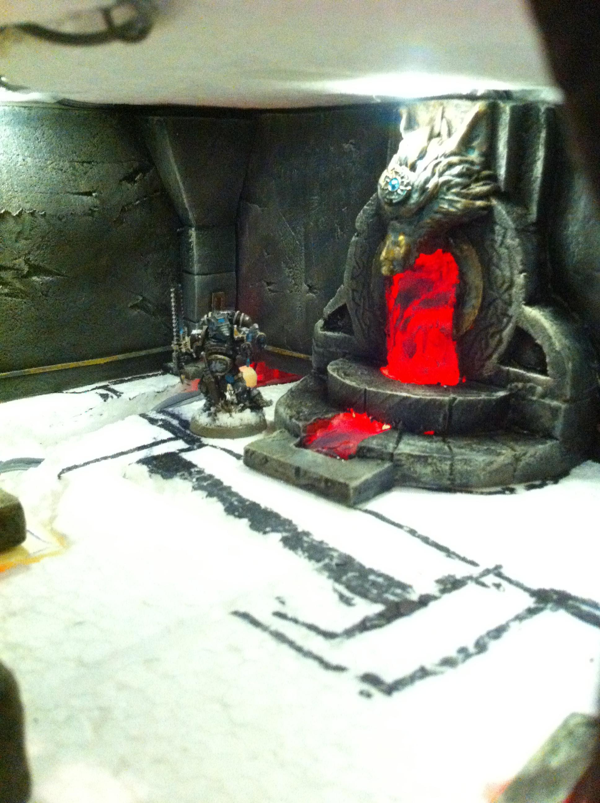 Battle, Board, Fortress, Space, Temple, Terrain, Wolves, Work In Progress