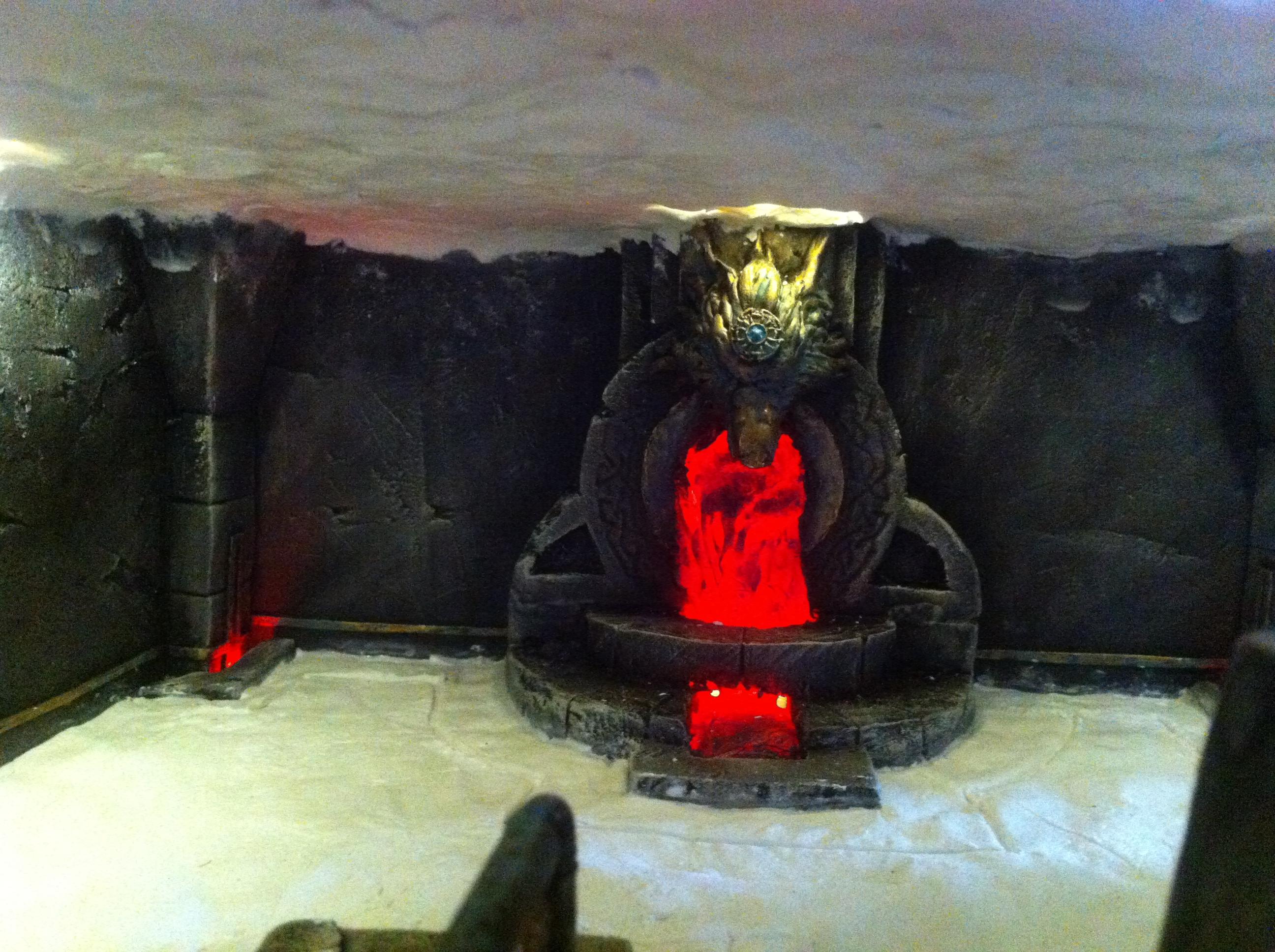 Battle, Board, Fortress, Space, Temple, Terrain, Wolves, Work In Progress