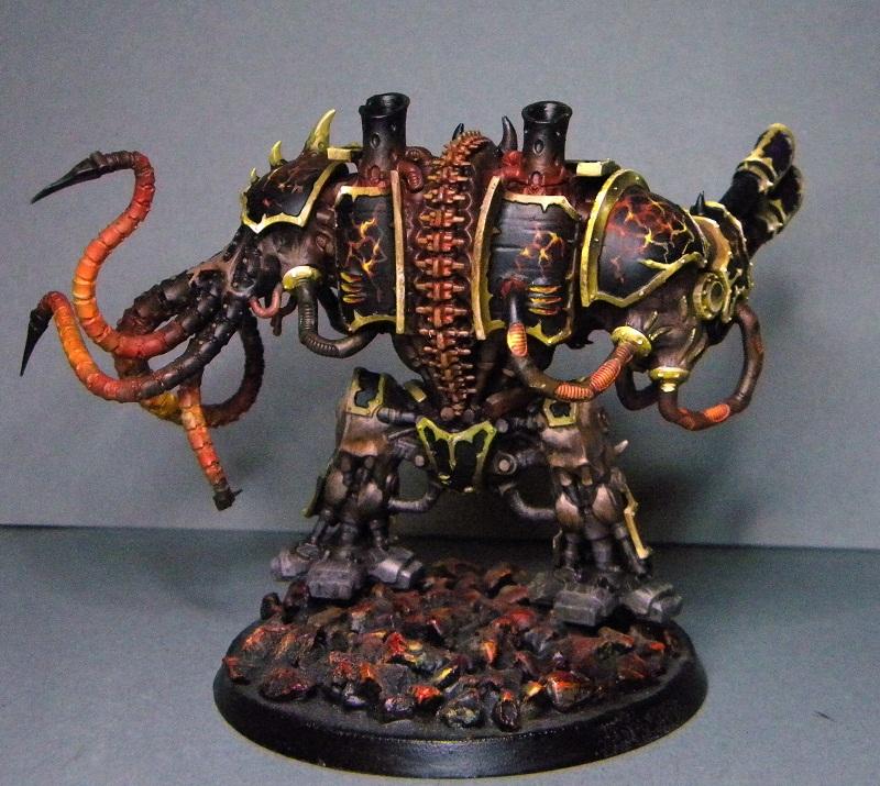 Chaos, Chaos Space Marines, Dreadnought, Lava