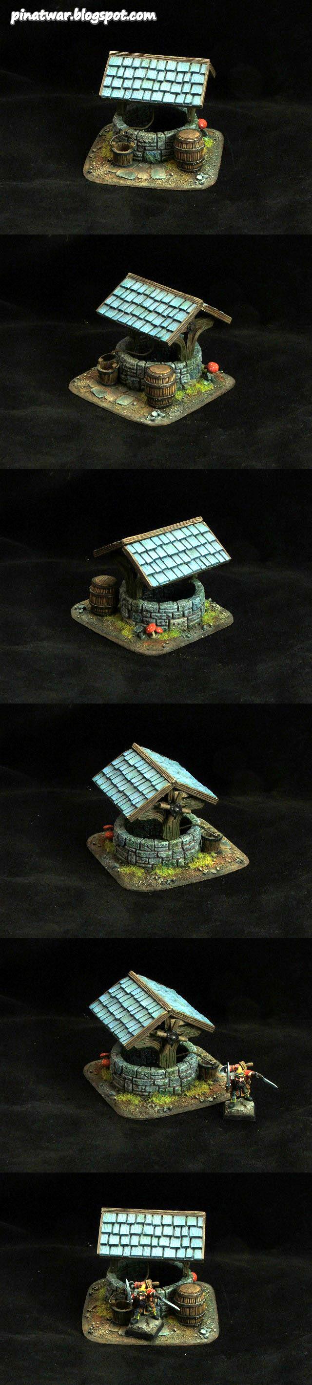 Scratch Build, Warhammer Terrain, Water Well, Water Well Waterwell Warhammer Terrain, Waterwell