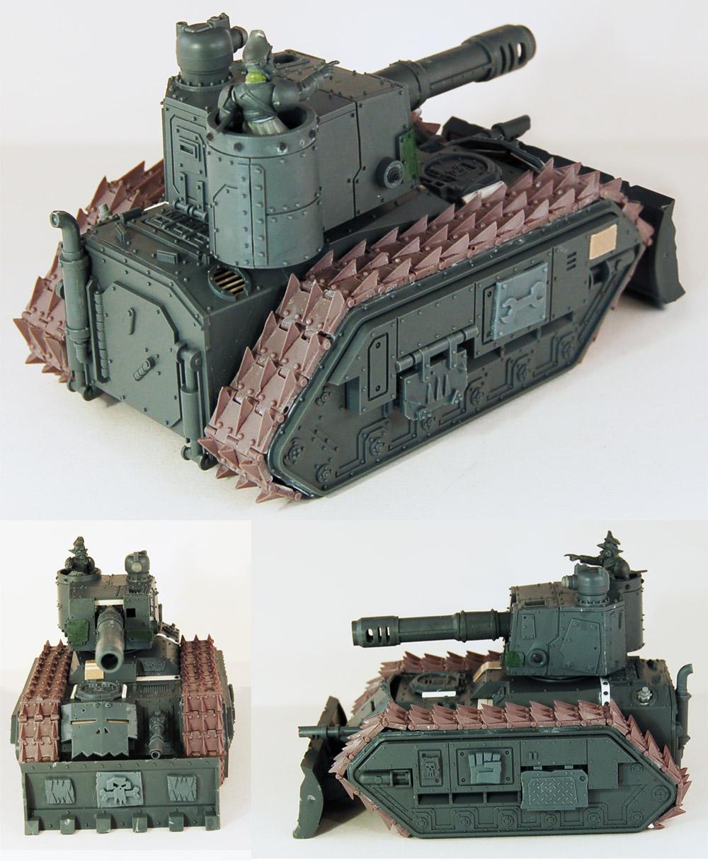 Battlewagon, Goblins, Gretchin, Grots, Leman Russ, Leman Russ Vanquisher, Looted Wagon, Orks