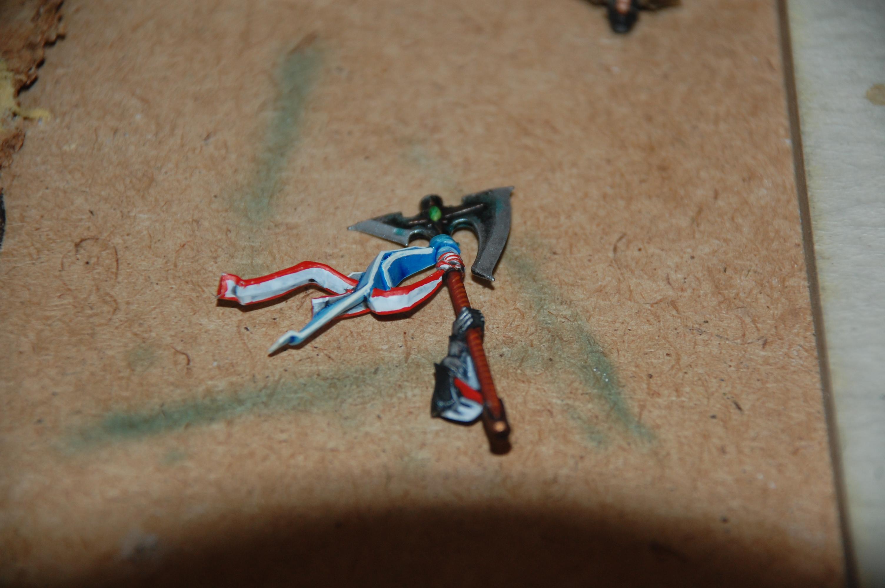 Some work done on the mighty axe having doubts on the colors on the ribbons tough