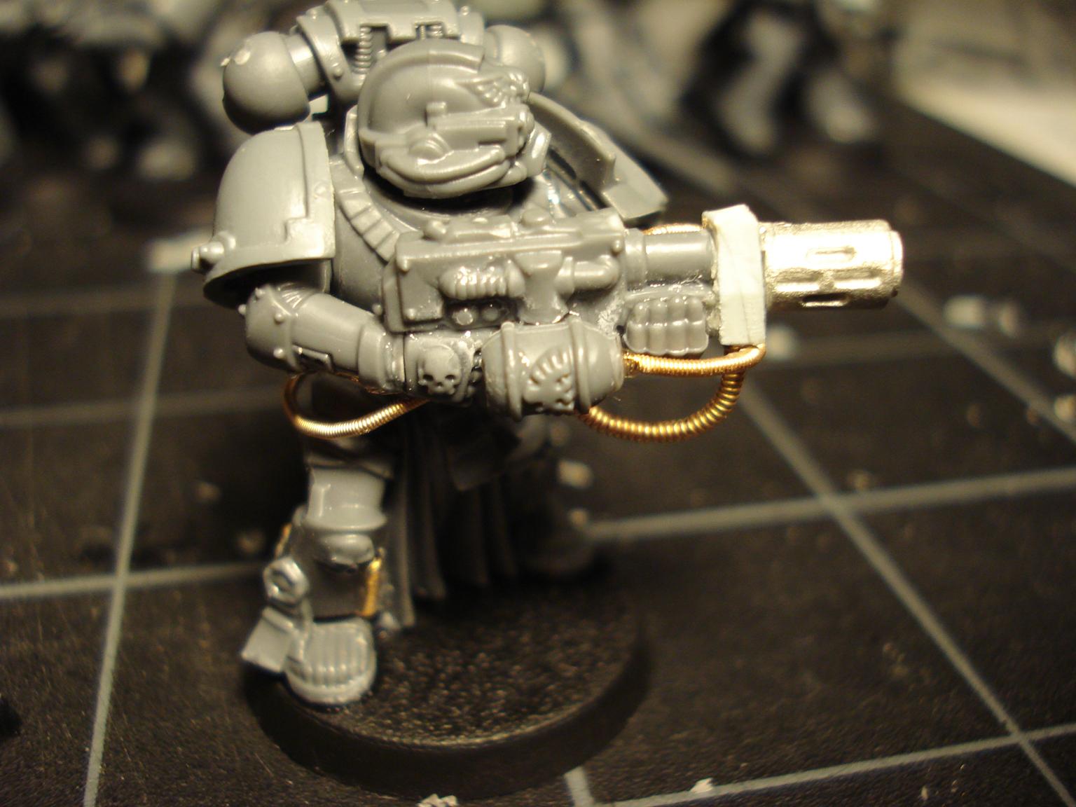 Bionics, Iron Hands, Meltagun, Power Fist, Servo Arm, Space Marines, Techmarine, Veteran