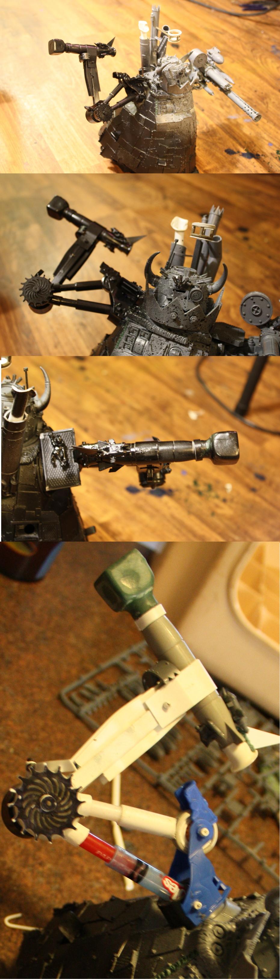 Do-it-yourself, Kitbash, Mega Choppa.tank Hammer, Orks, Stompa