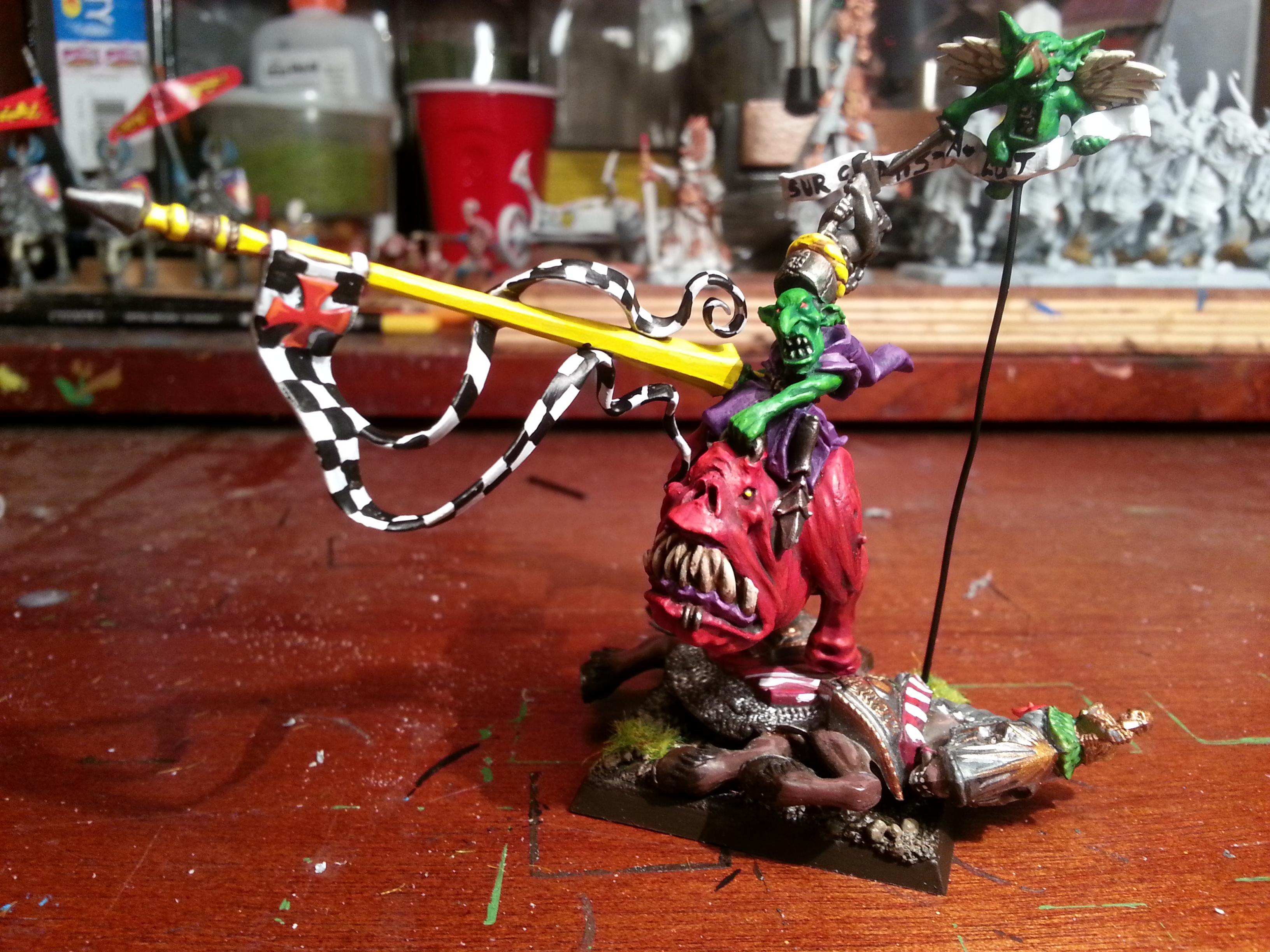 Boss, Night Goblins, Orcs And Goblins, Squigs, Warhammer Fantasy