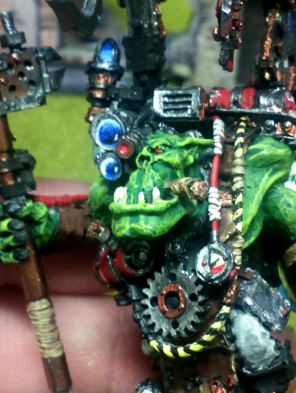 Big Mek Boss, Buzzgob, Orks, Orkwarboss, Warboss