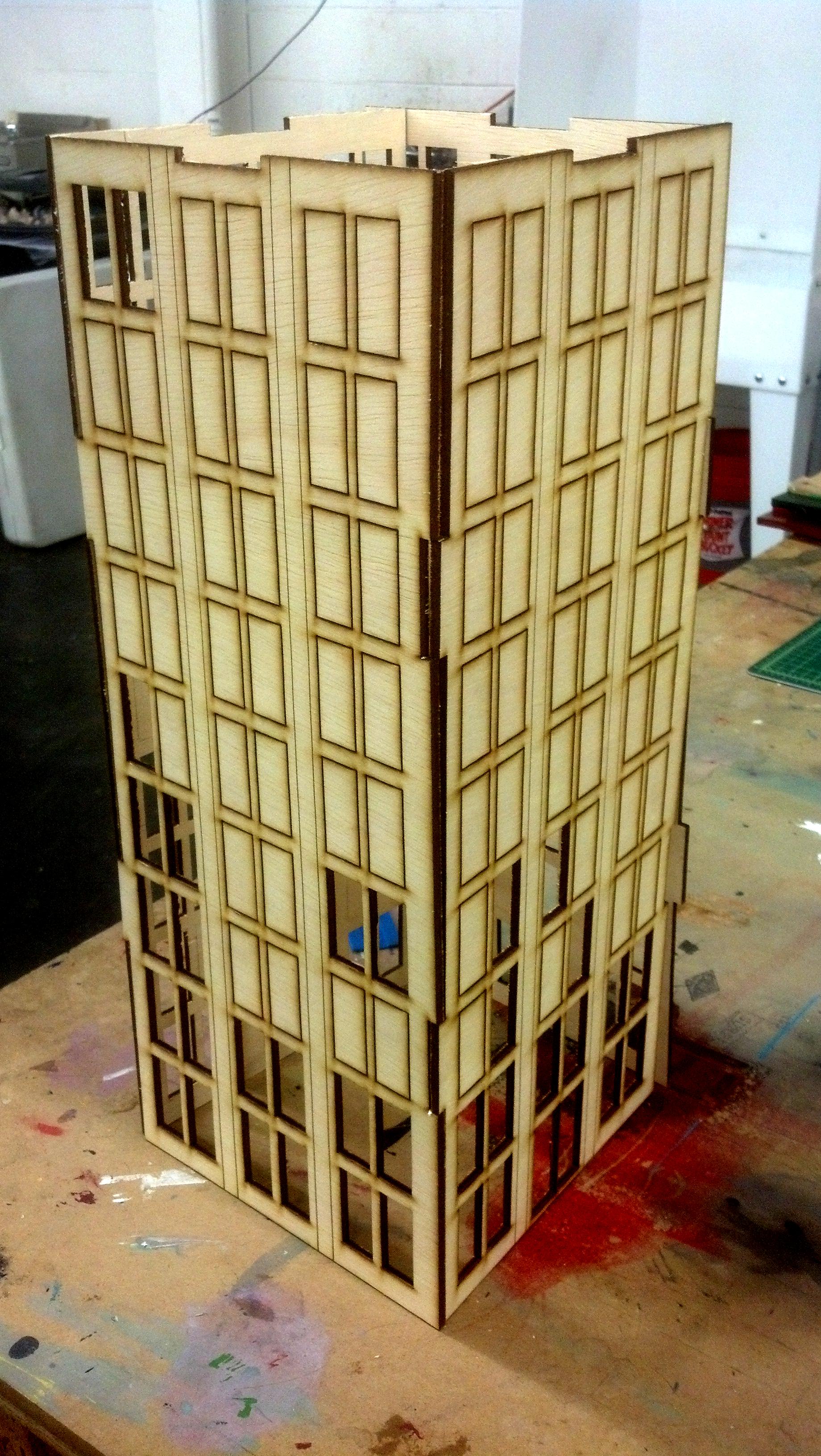 Large Buildings, Laser Cut, Skyscrapers