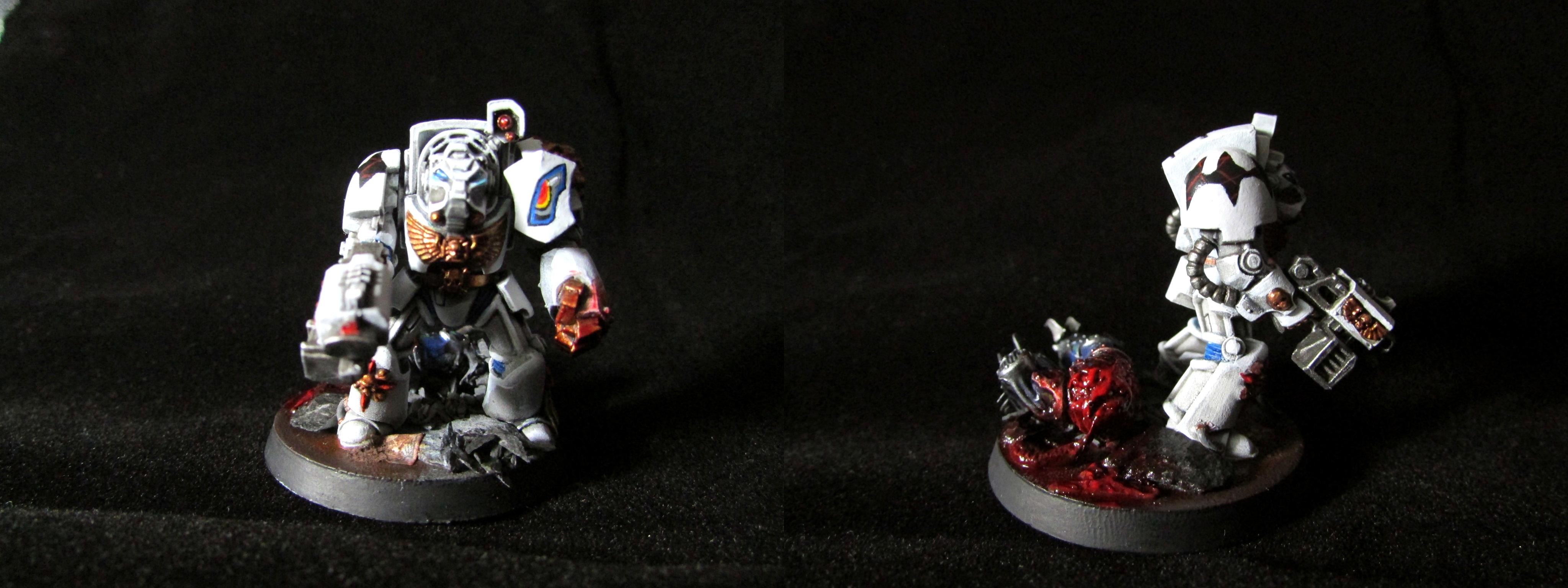 Kill La Kill, Space Marines, Teq, Terminator Armor, Urban Base, Warhammer 40,000, White