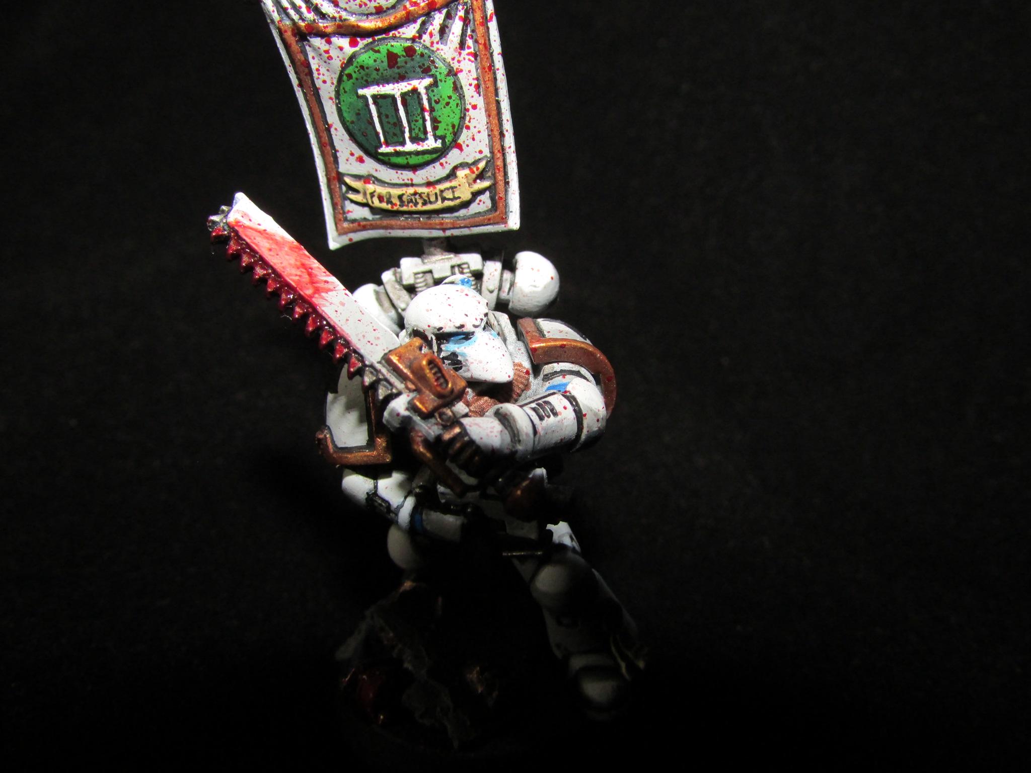 Kill La Kill, Power Armor, Sergeant, Space Marines, Tactical, Warhammer 40,000