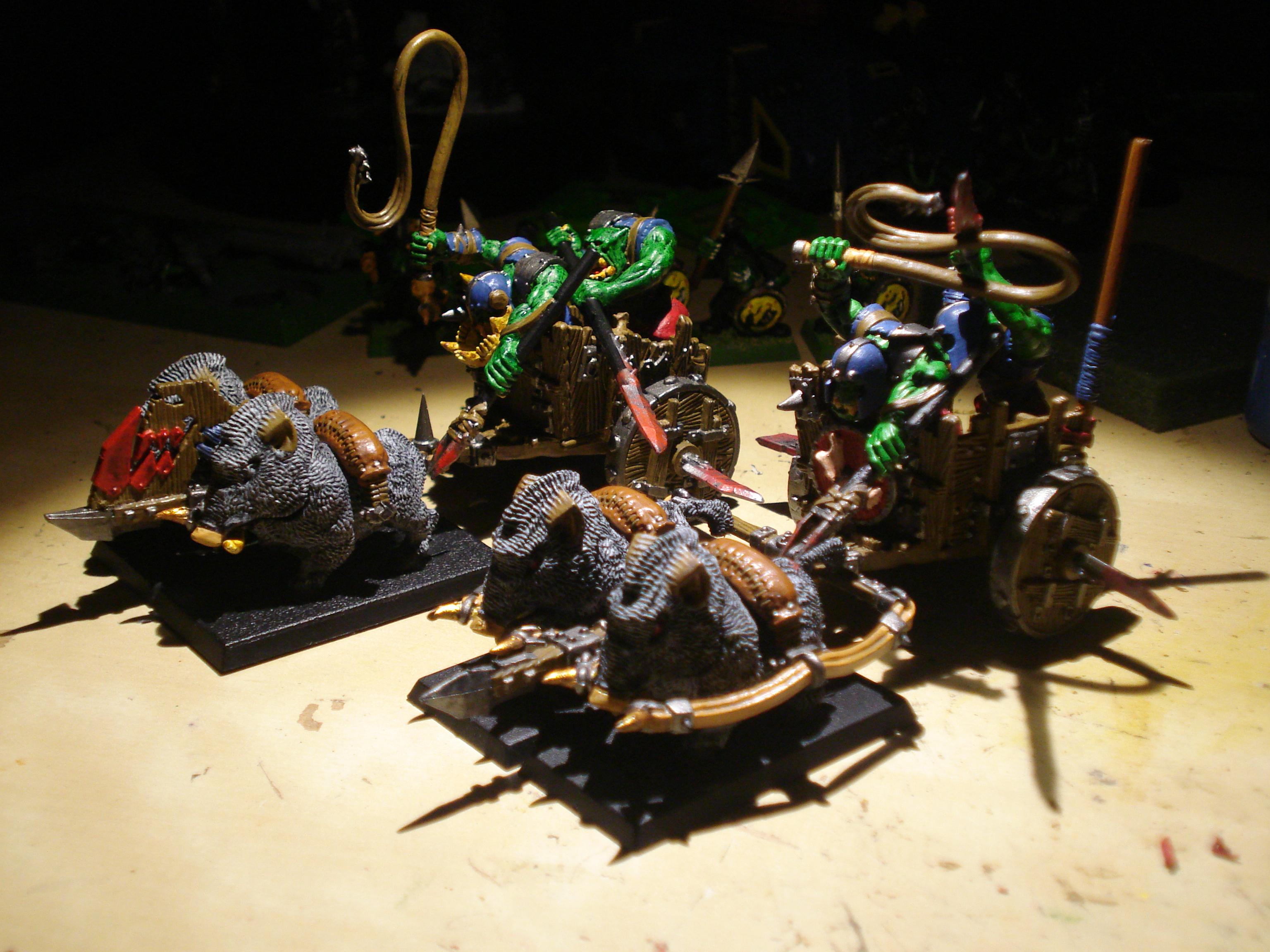 Boars, Orc Chariot, Orcs, Orcs And Goblins, Warhammer Fantasy