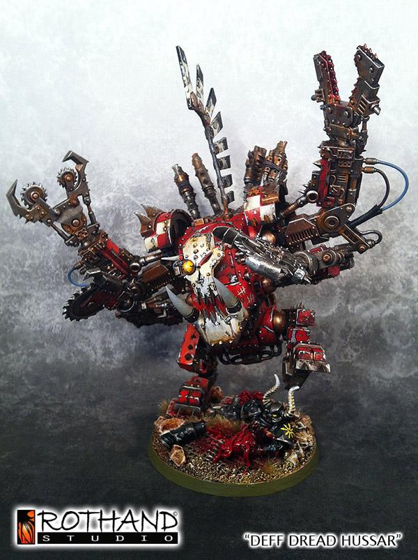 Commission, Deff Dread, Orcs, Painting, Rothand Studio, W40k, Warhammer Fantasy