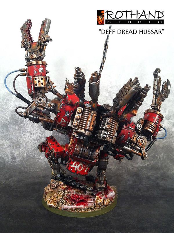 Commission, Deff Dread, Orcs, Painting, Rothand Studio, W40k, Warhammer Fantasy
