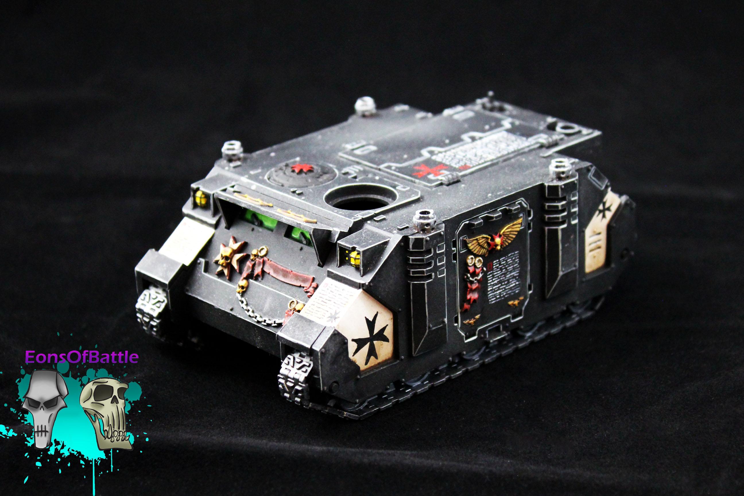 Black Templars, Rino, Space Marines, Tank, Warhammer 40,000 - Black 