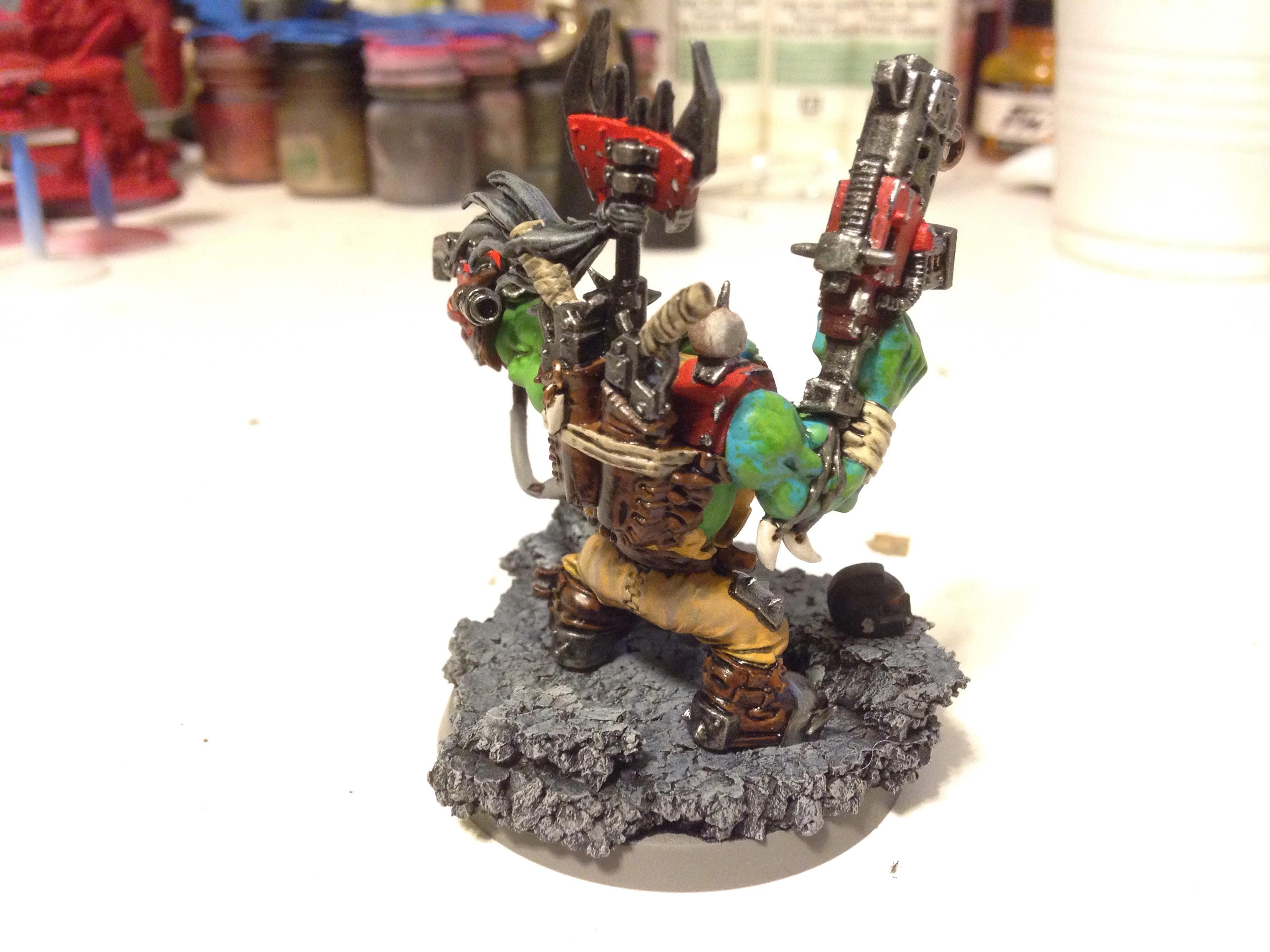 Orks, Warboss, Ork Warboss / First Attempt at an Ork