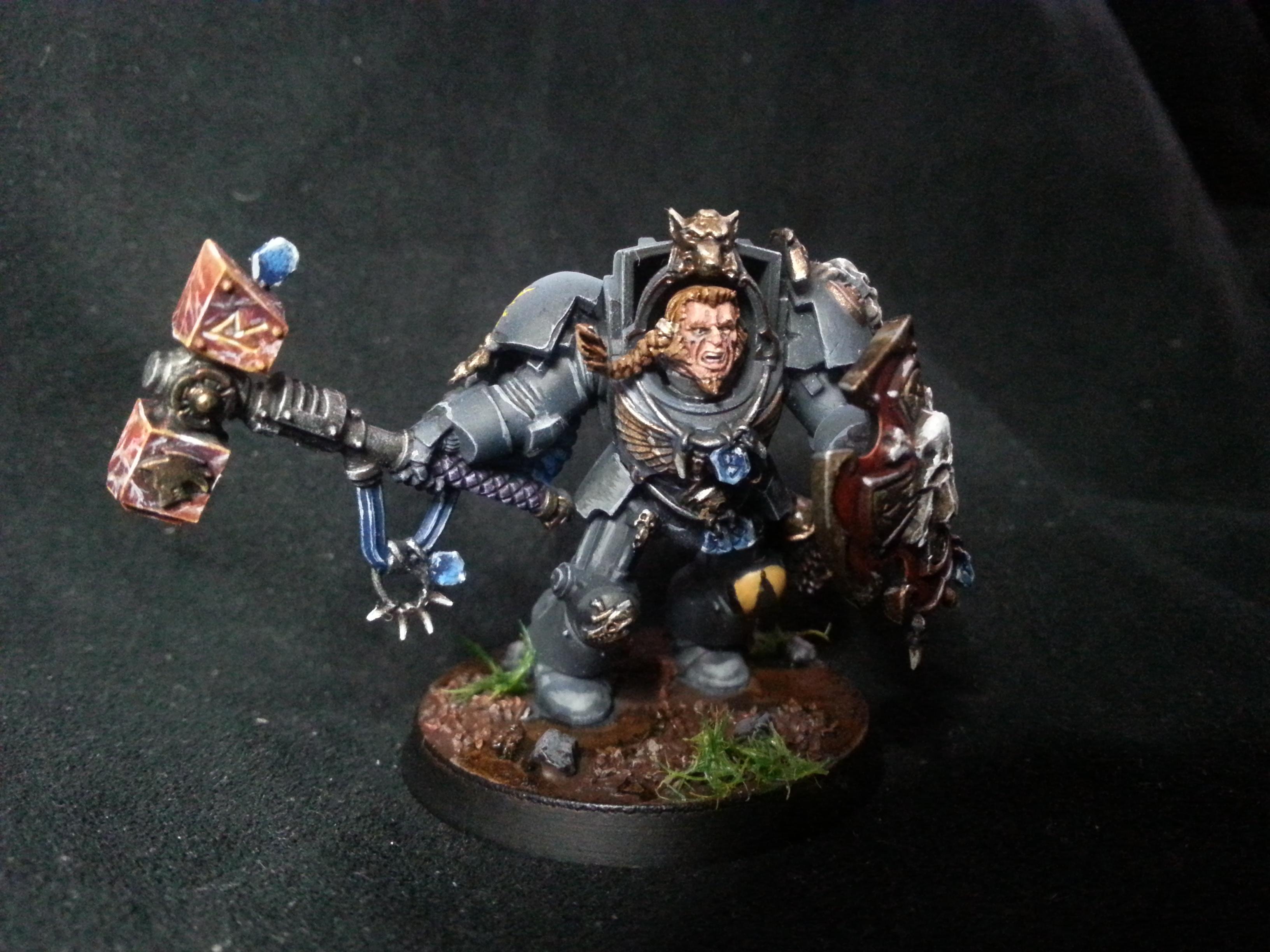 Space Wolves, Stormshield, Terminator Armor, Thunderhammer, Wolf Guard