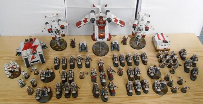 Army, Bike, Finished, Freehand, Land Raider, Space Marines, Sternguard, Stormraven, Stormtalon, Weathered, White, White Scars