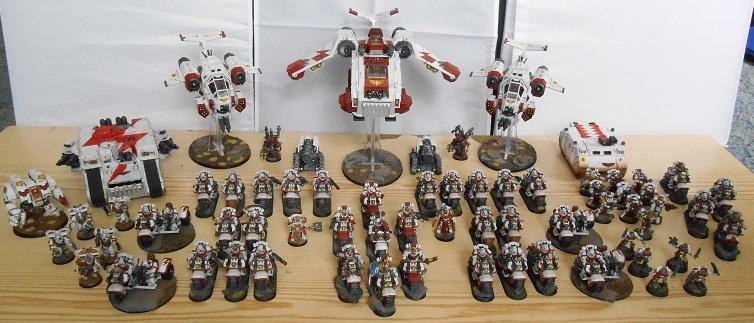 Army, Bike, Finished, Freehand, Land Raider, Space Marines, Sternguard, Stormraven, Stormtalon, Weathered, White, White Scars