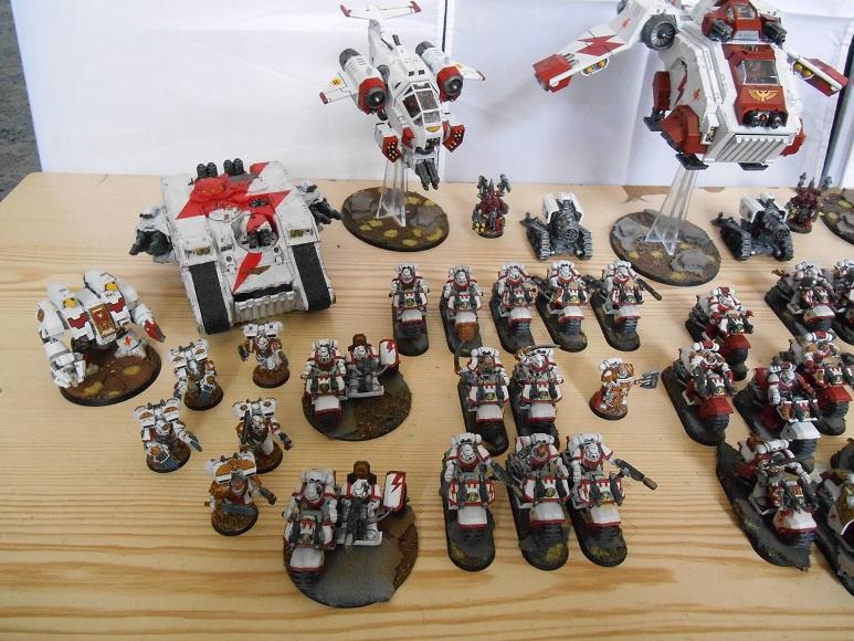 Army, Bike, Finished, Freehand, Land Raider, Space Marines, Sternguard, Stormraven, Stormtalon, Weathered, White, White Scars