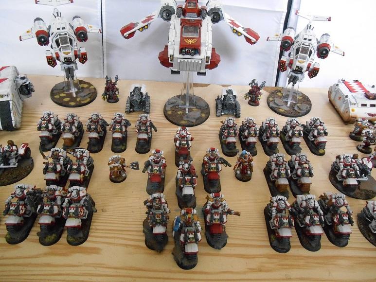 Army, Bike, Finished, Freehand, Land Raider, Space Marines, Sternguard, Stormraven, Stormtalon, Weathered, White, White Scars