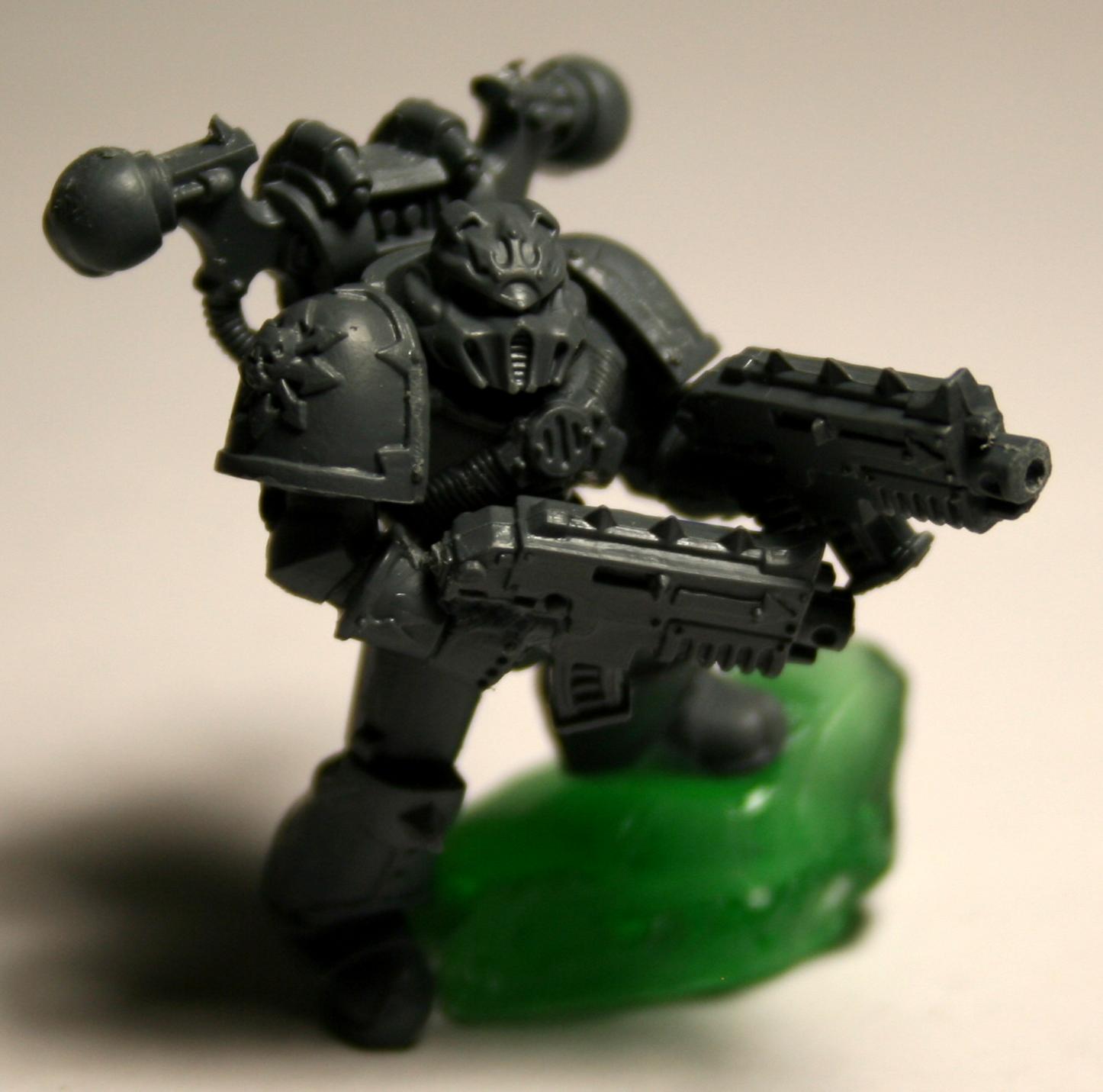 Chaos Space Marines, Dual Bolter, Tzeentch, Unpainted, Work In Progress