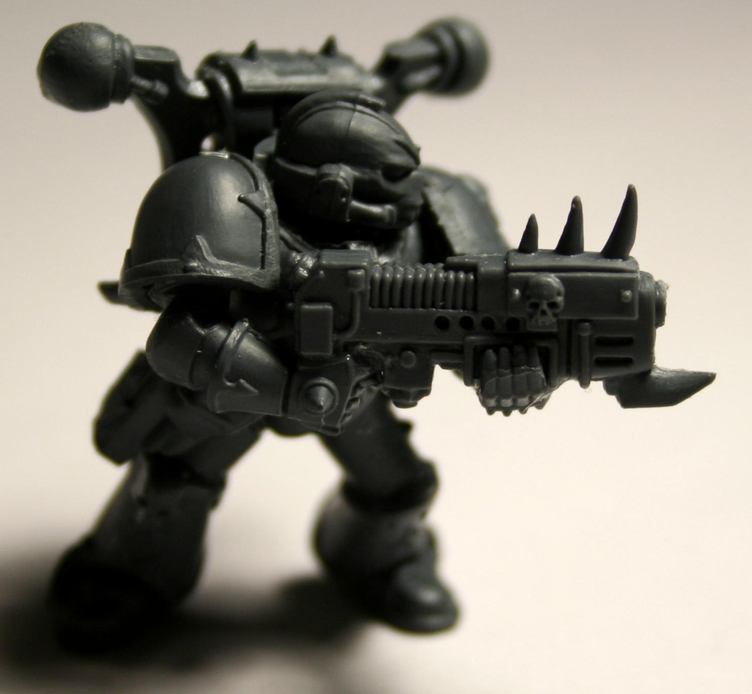 Chaos Space Marines, Meltagun, Tzeentch, Unpainted, Work In Progress