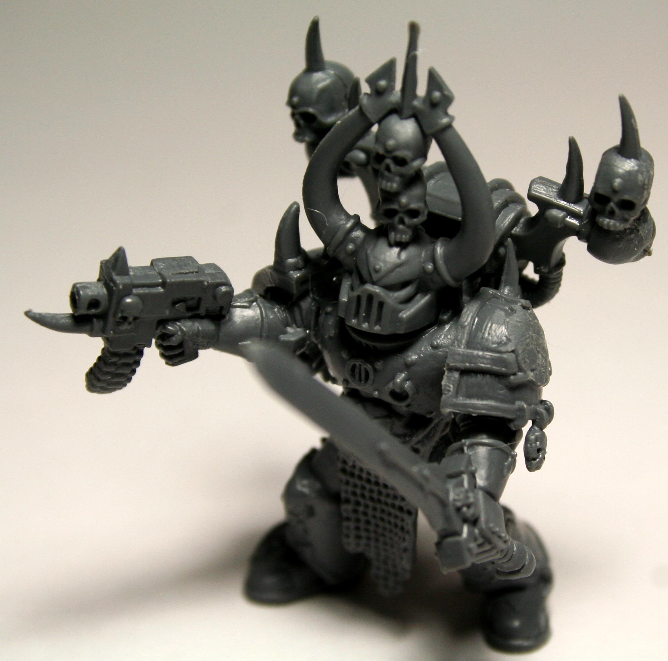 Chaos Space Marines, Skull, Tzeentch, Unpainted, Work In Progress