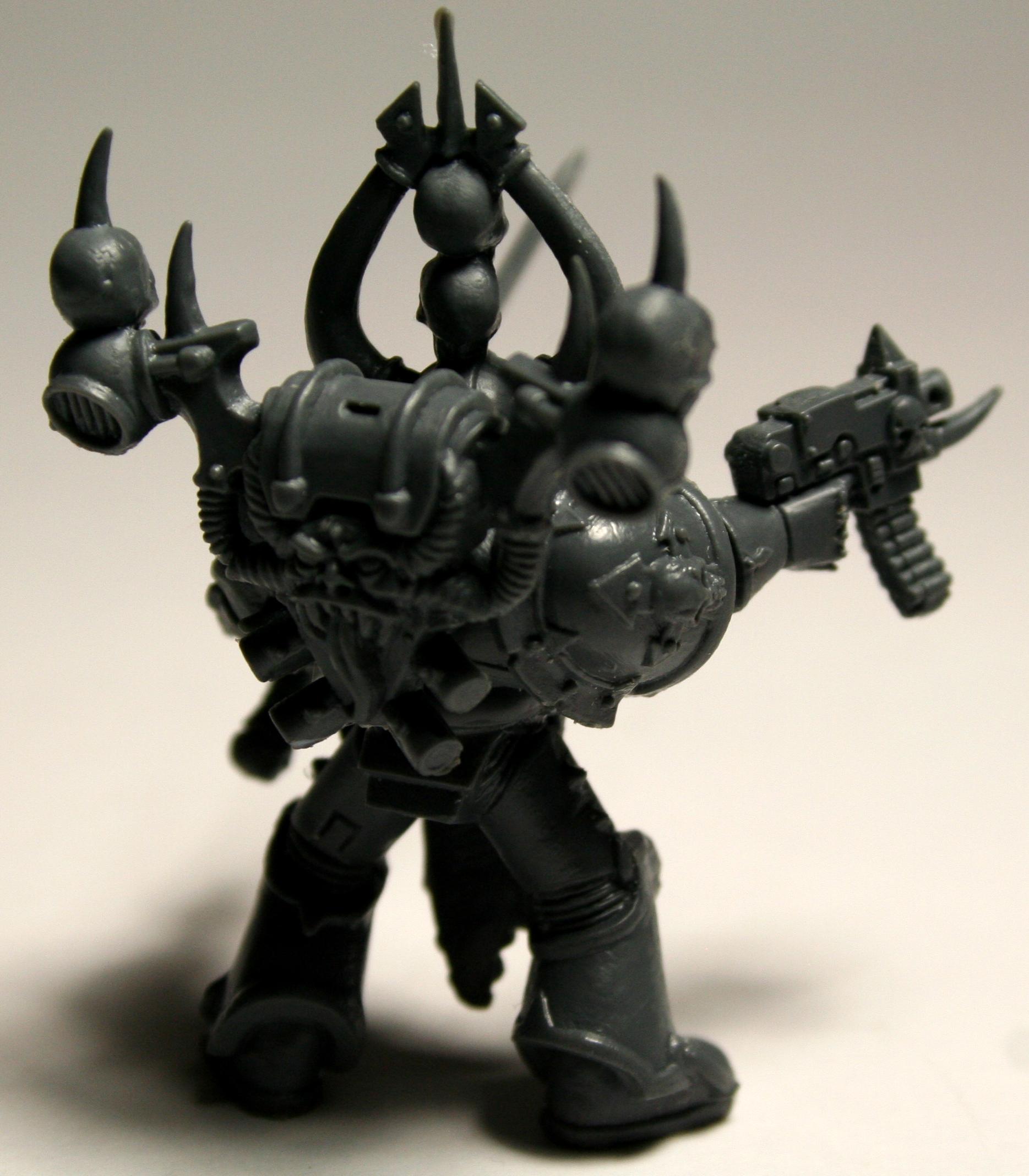Chaos Space Marines, Skull, Tzeentch, Unpainted, Work In Progress
