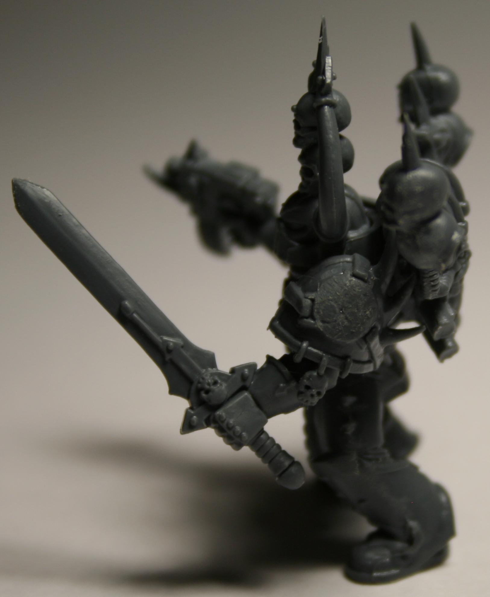Chaos Space Marines, Skull, Tzeentch, Unpainted, Work In Progress