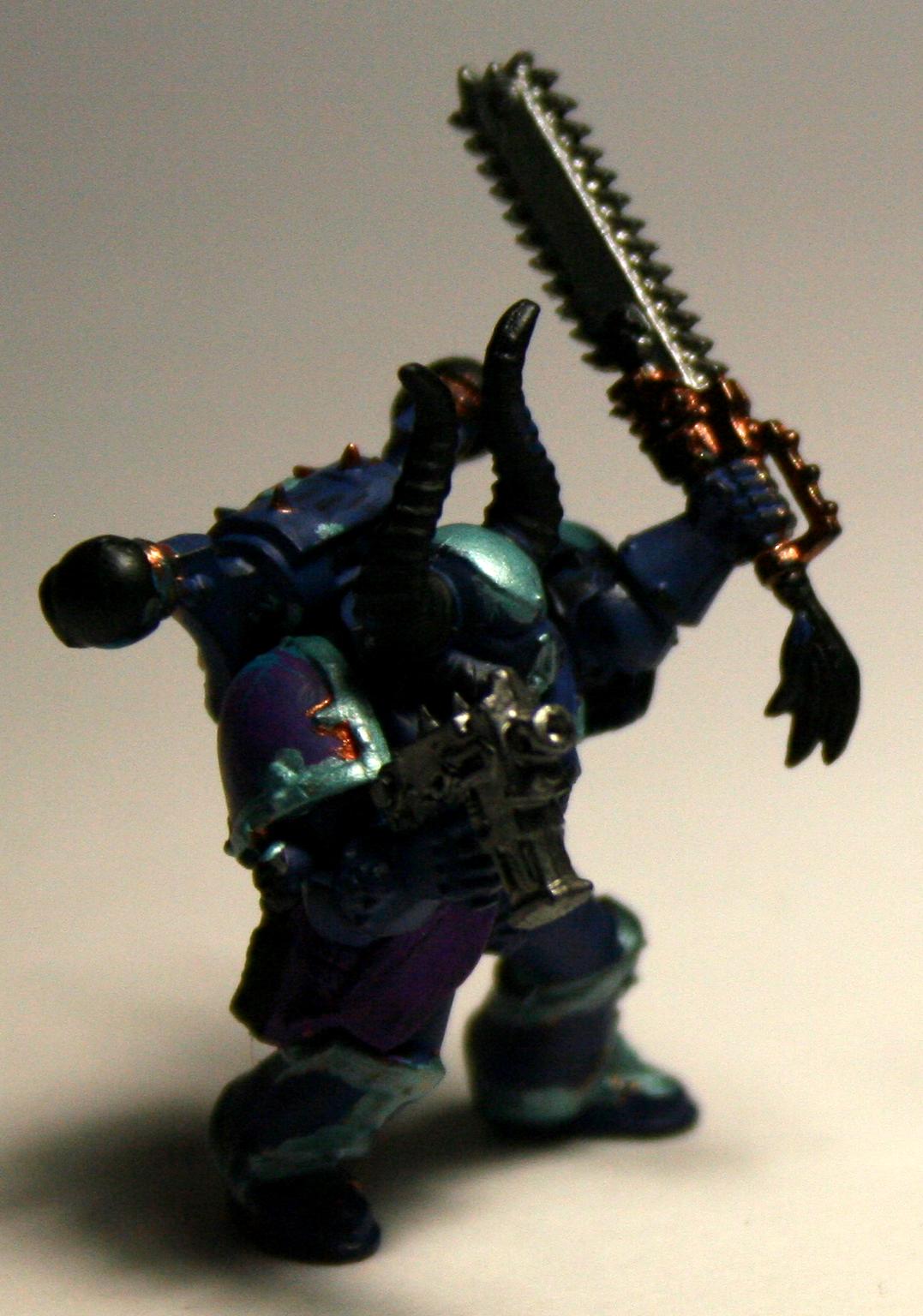Chaos Space Marines, Test Color, Tzeentch, Work In Progress