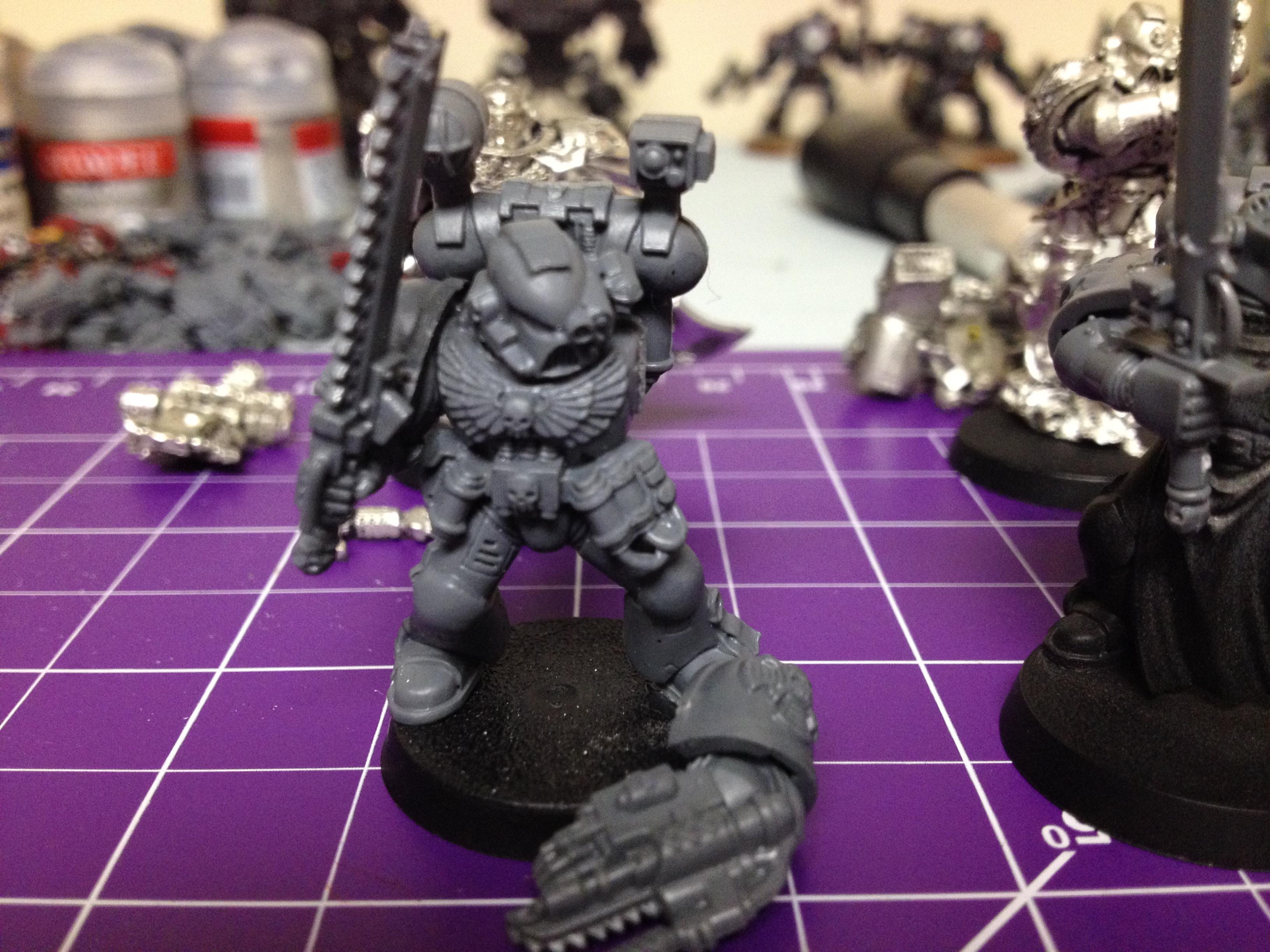 This is the Apothecary, I haven't decided if I should keep his head or not. He will be swapped out with the Emporer's Champion when I need a full Honour Guard