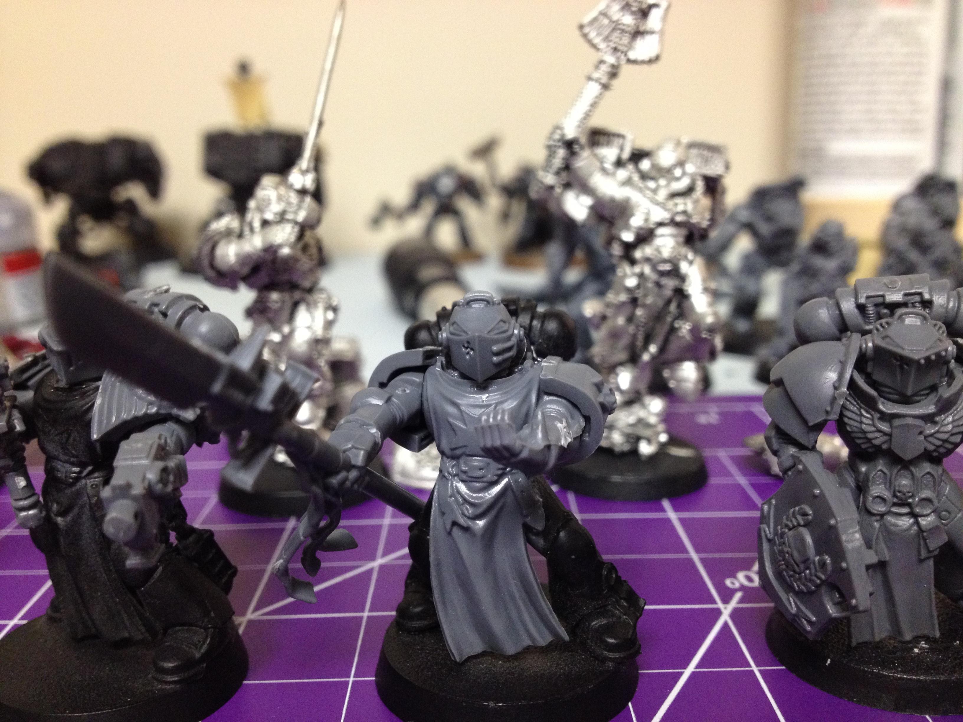 I like the models pose on this one, I plan on maybe filling his hands with either a book or maybe some flames or a skull. Not sure yet