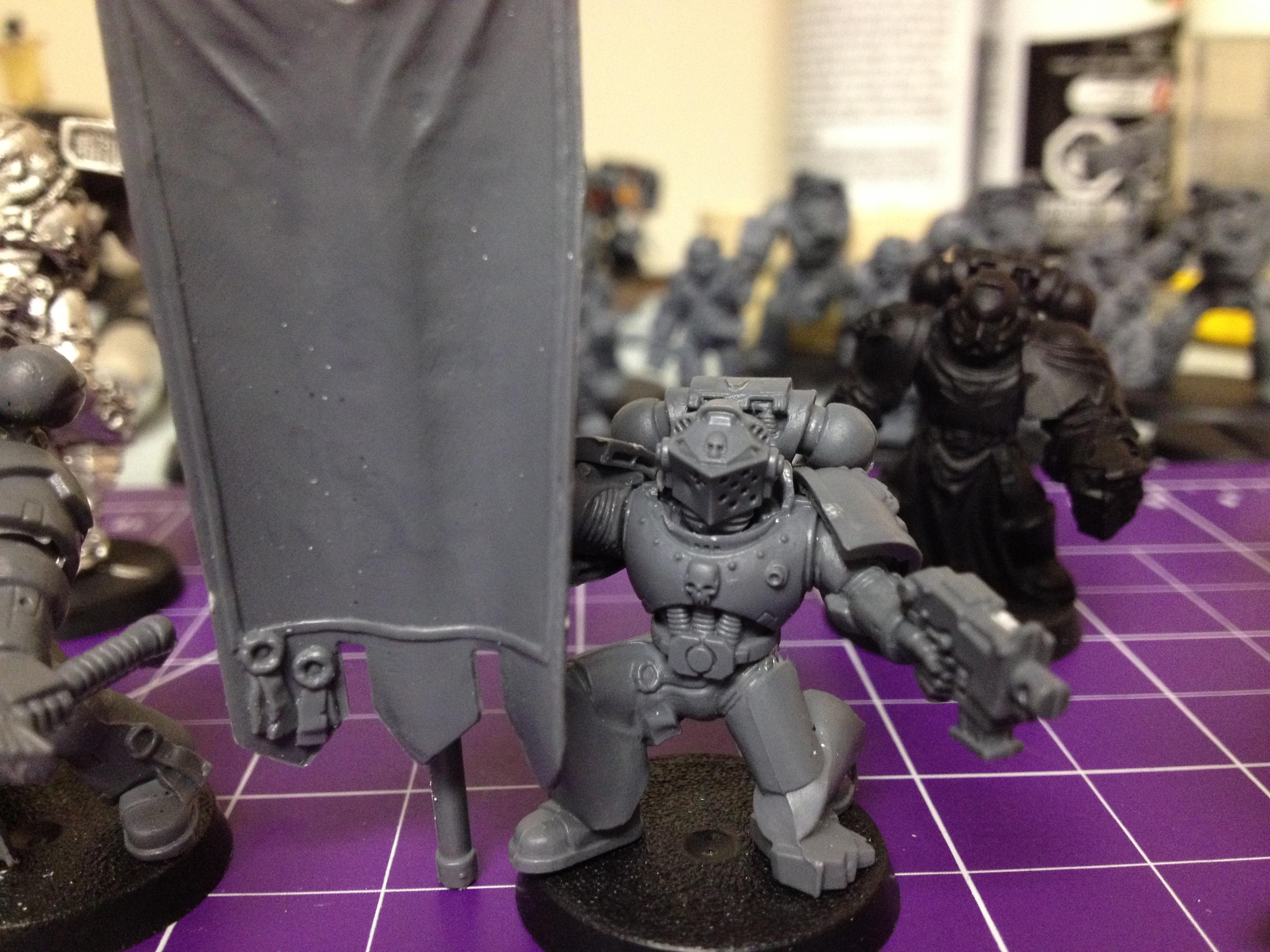 This will be the standard bearer for my Honour Guard/Command Squad. I may swap the standard out for a Grey Knights one, just because it doesn't have specific iconography on it