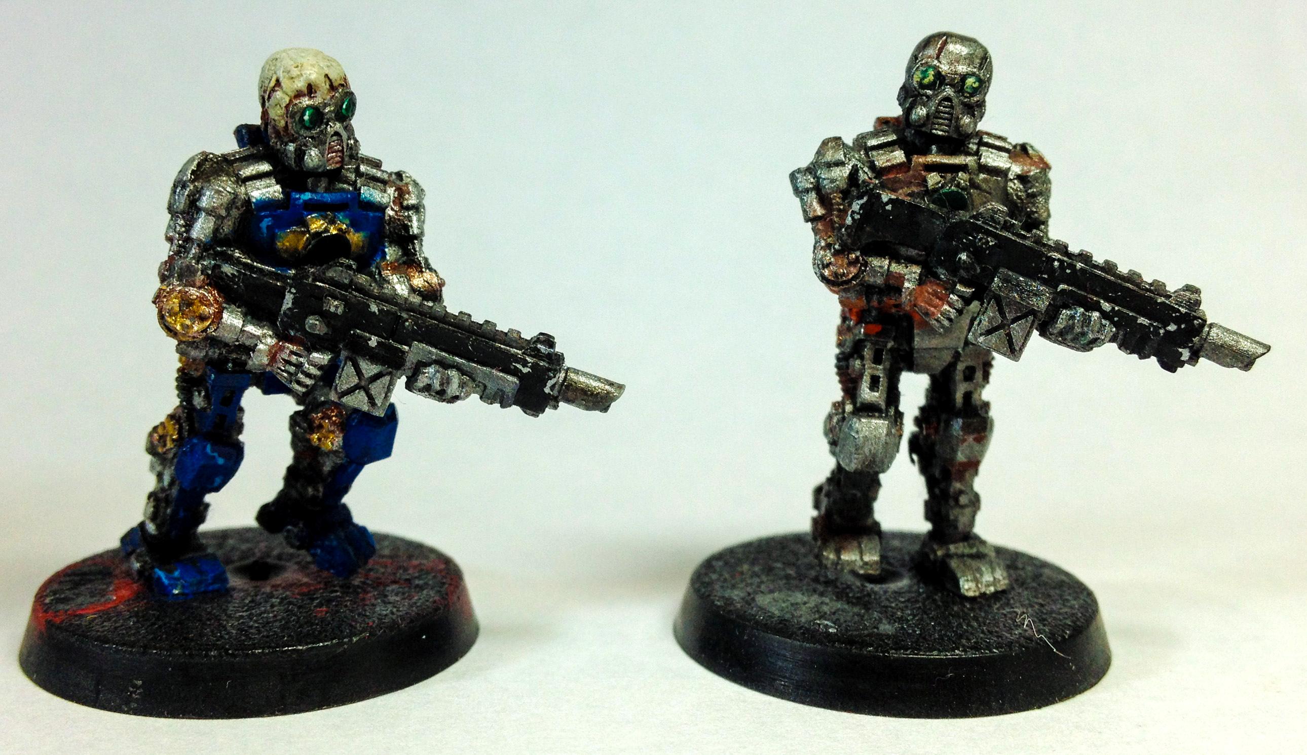 Mechanicus troops paint scheme test