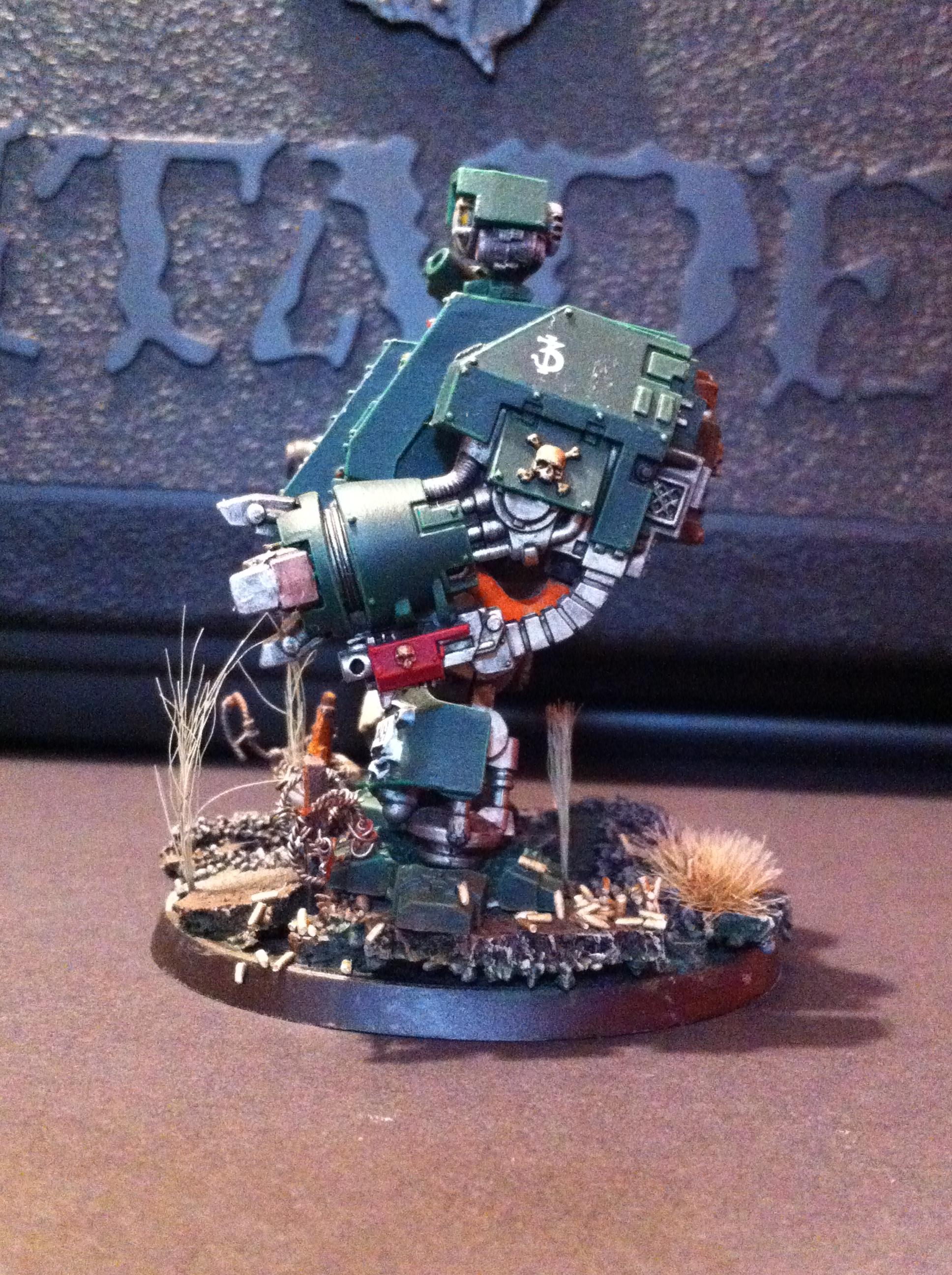 Black Reach Dread, Dark Angel Dreadnought, Dark Angels, Dreadnought, Painted Dreadnought