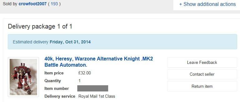 Alternative Knight, Crowfoot2007, Heresy, Imperial Knight, Mk2 Battle Automaton, Warhammer 40,000, Warzone