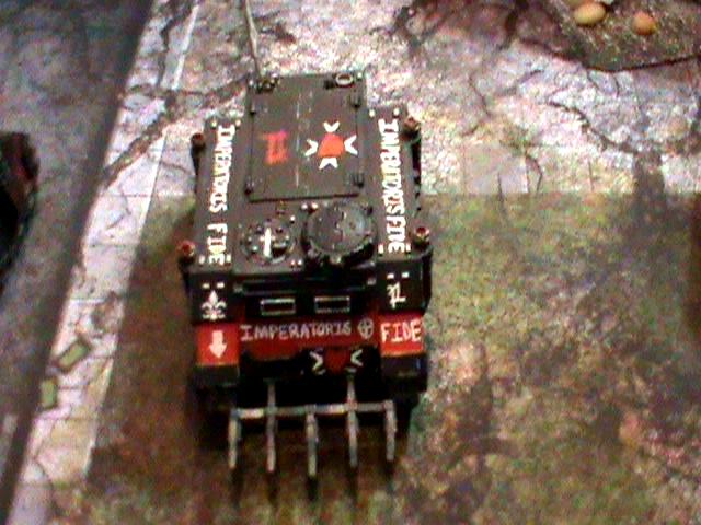 Front View Rhino with Dozer Blade